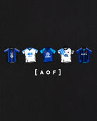 AOF Club Brugge Printed Classics Tee | Black & White Graphic T-shirt