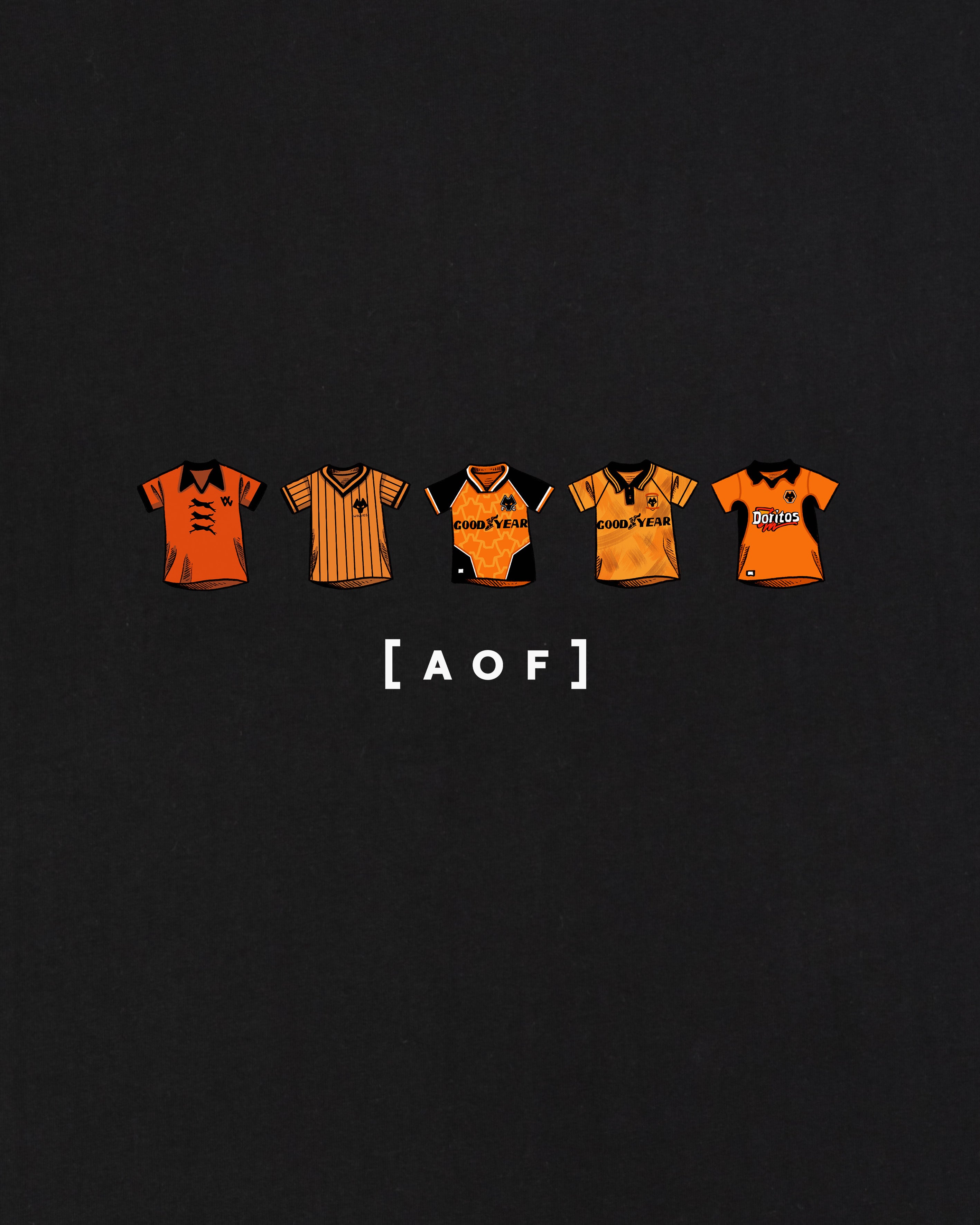 AOF x WWFC Printed Classics Tee | Black T-shirt | Art of Football