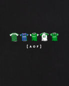 AOF Hibs Printed Classics Tee | Black & White Graphic T-shirt