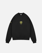 ART OF Leeds United Single Colour Crest Sweat | Black Football Jumper