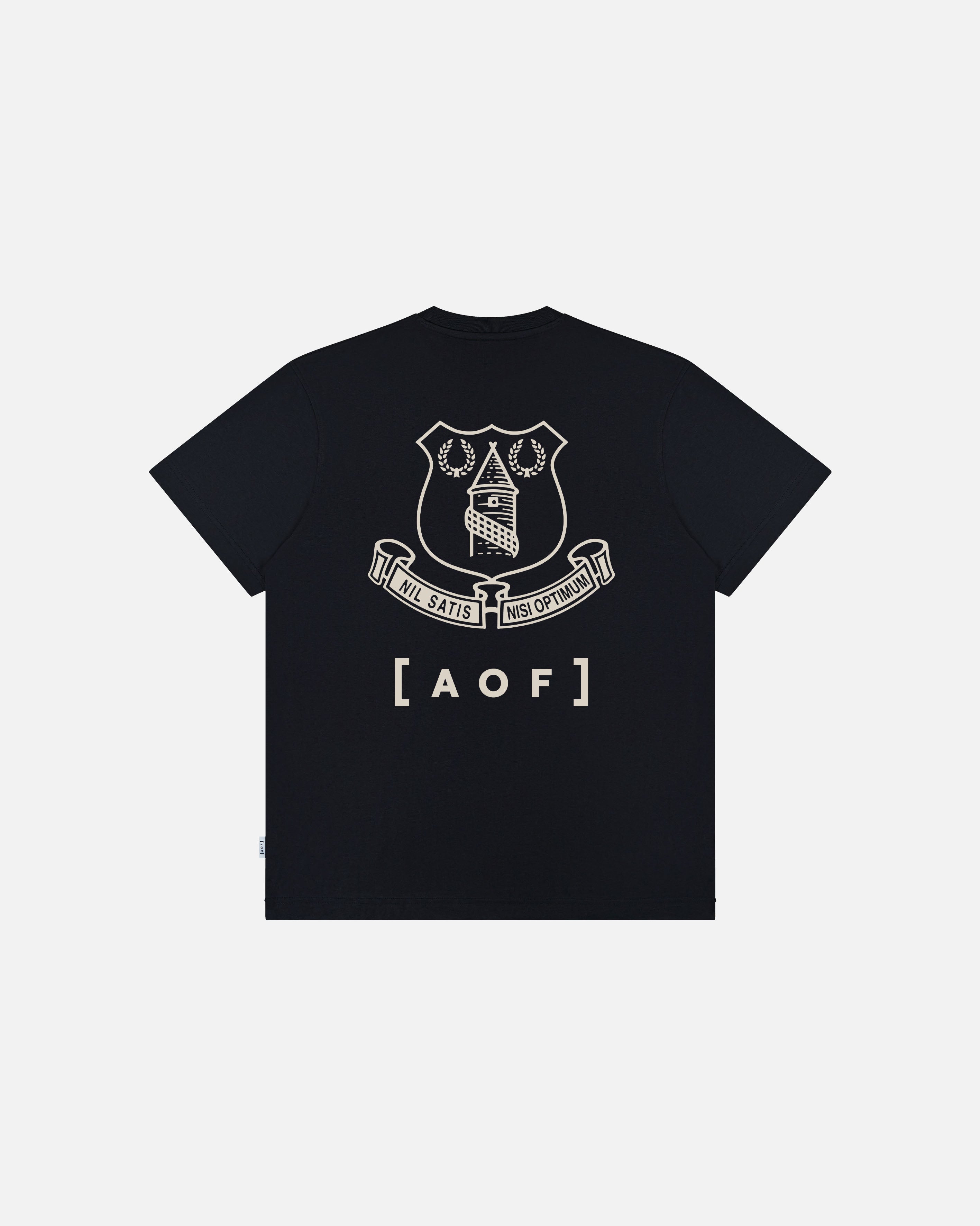 AOF x Everton Crest Tee | White Graphic T-shirt | Art of Football