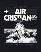 AOF AIR Cristiano Tee | Black Graphic T-shirt | Art of Football