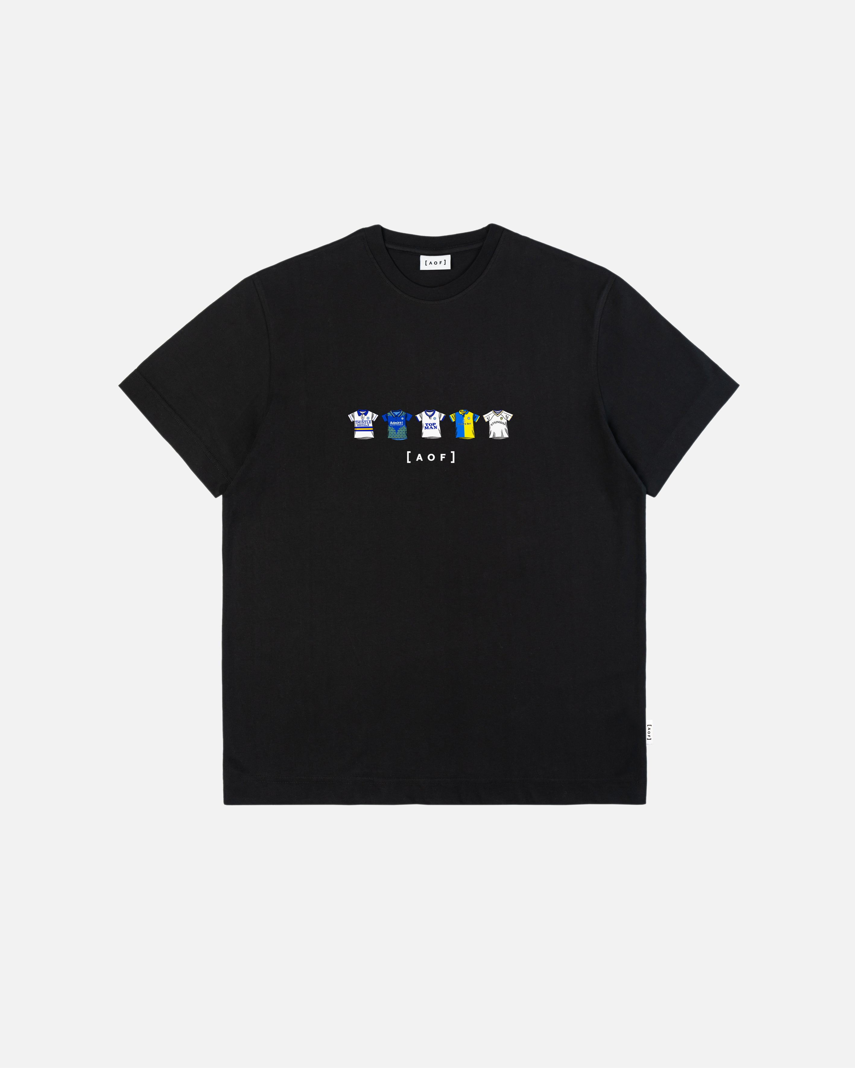 AOF Leeds Printed Classics Tee | Black T-shirt | Art of Football