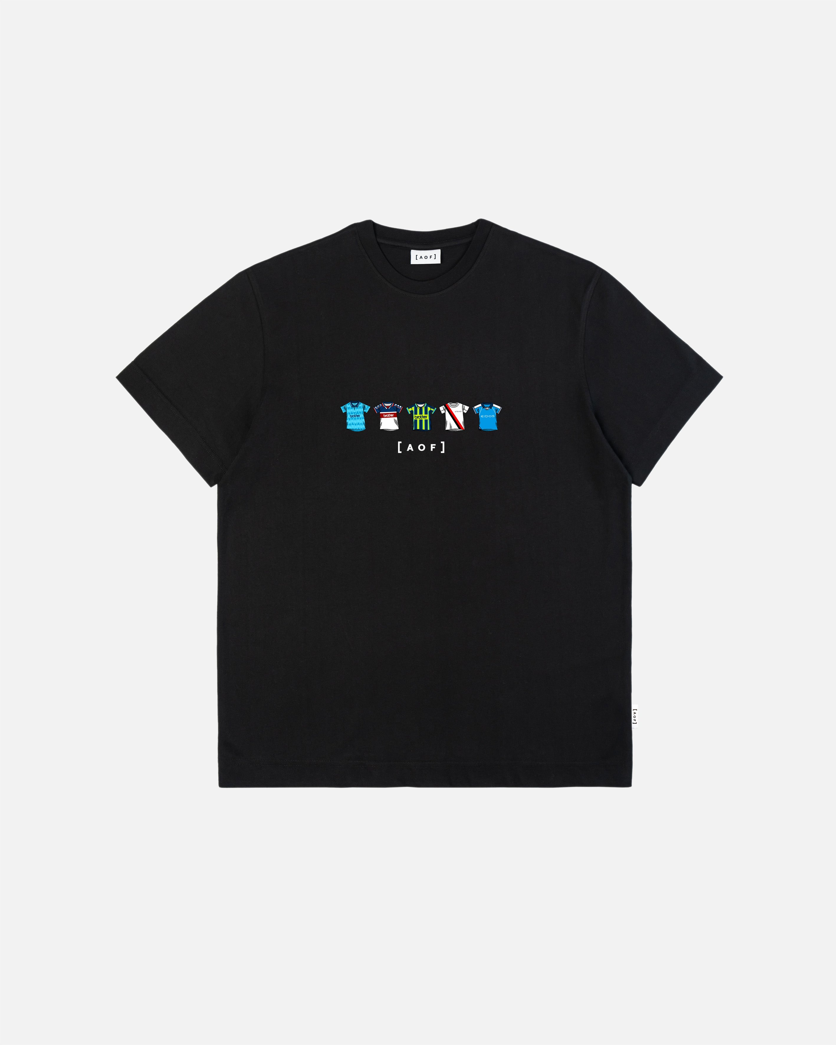 AOF MCFC Printed Classics Tee | Black & White Graphic T-shirt