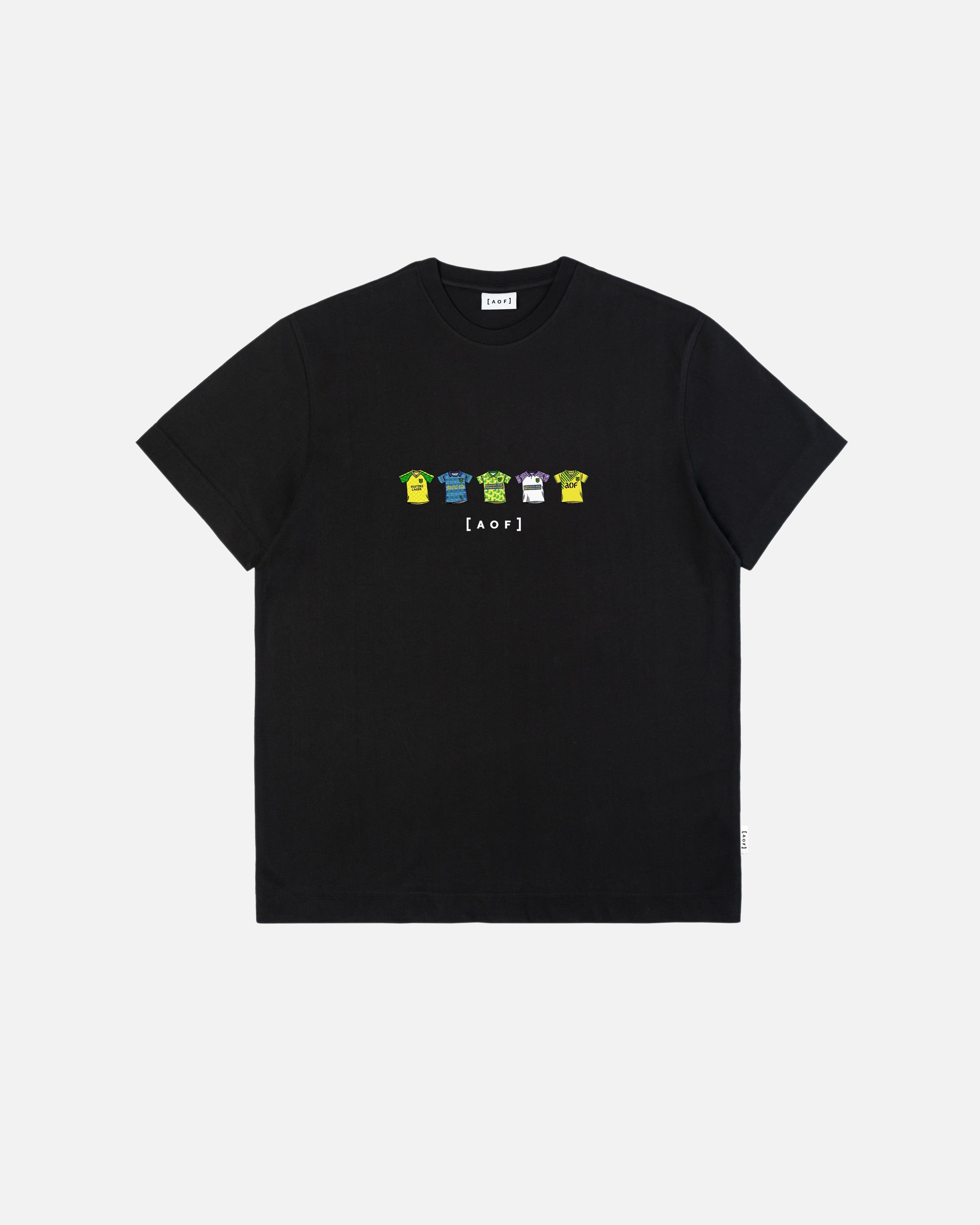AOF NCFC Printed Classics Tee | Black T-shirt | Art of Football