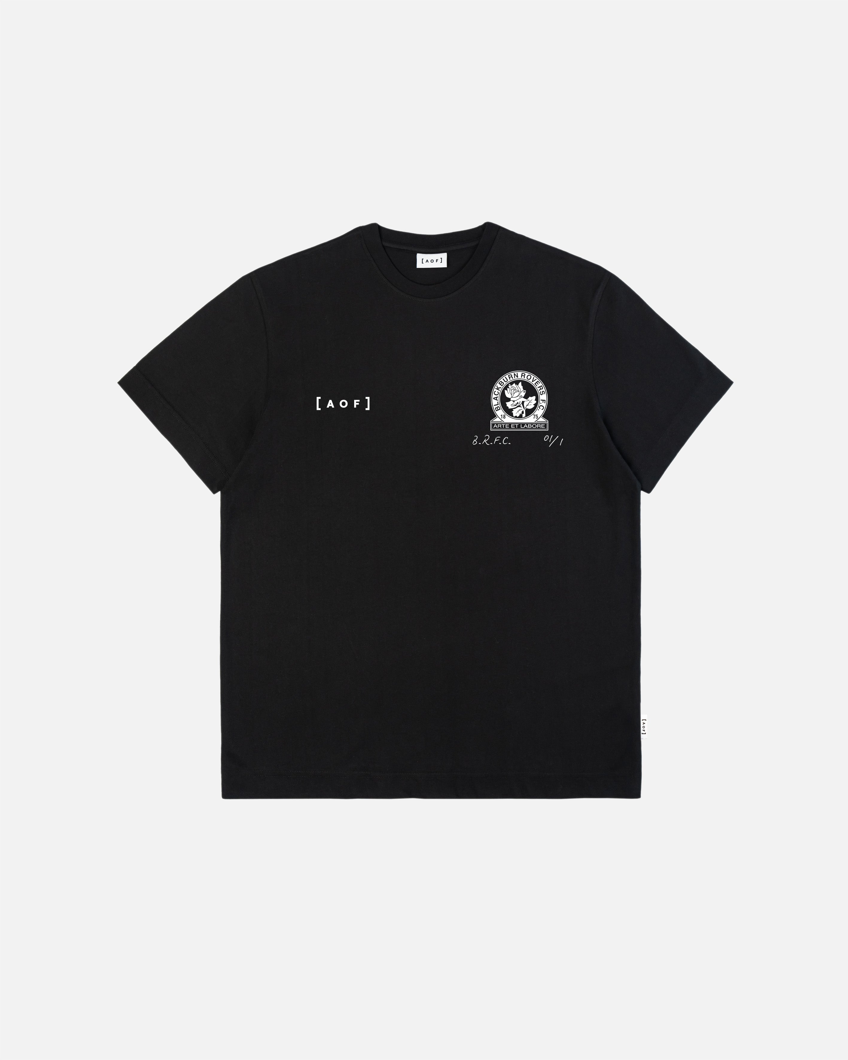 AOF x Blackburn Exhibition Tee | Black T-shirt | Art of Football