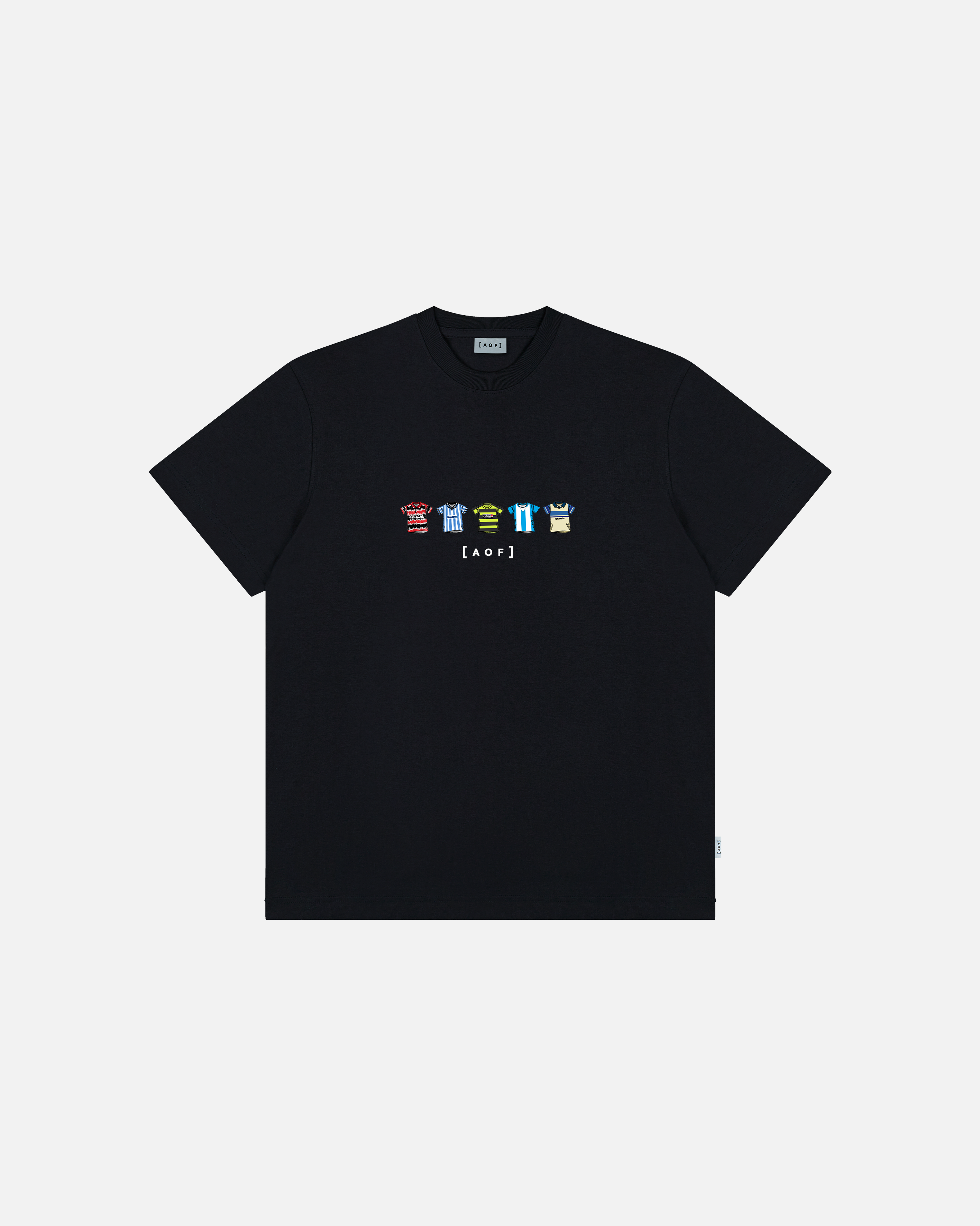 AOF Huddersfield Printed Classics Tee | Black T-shirt | Art of Football
