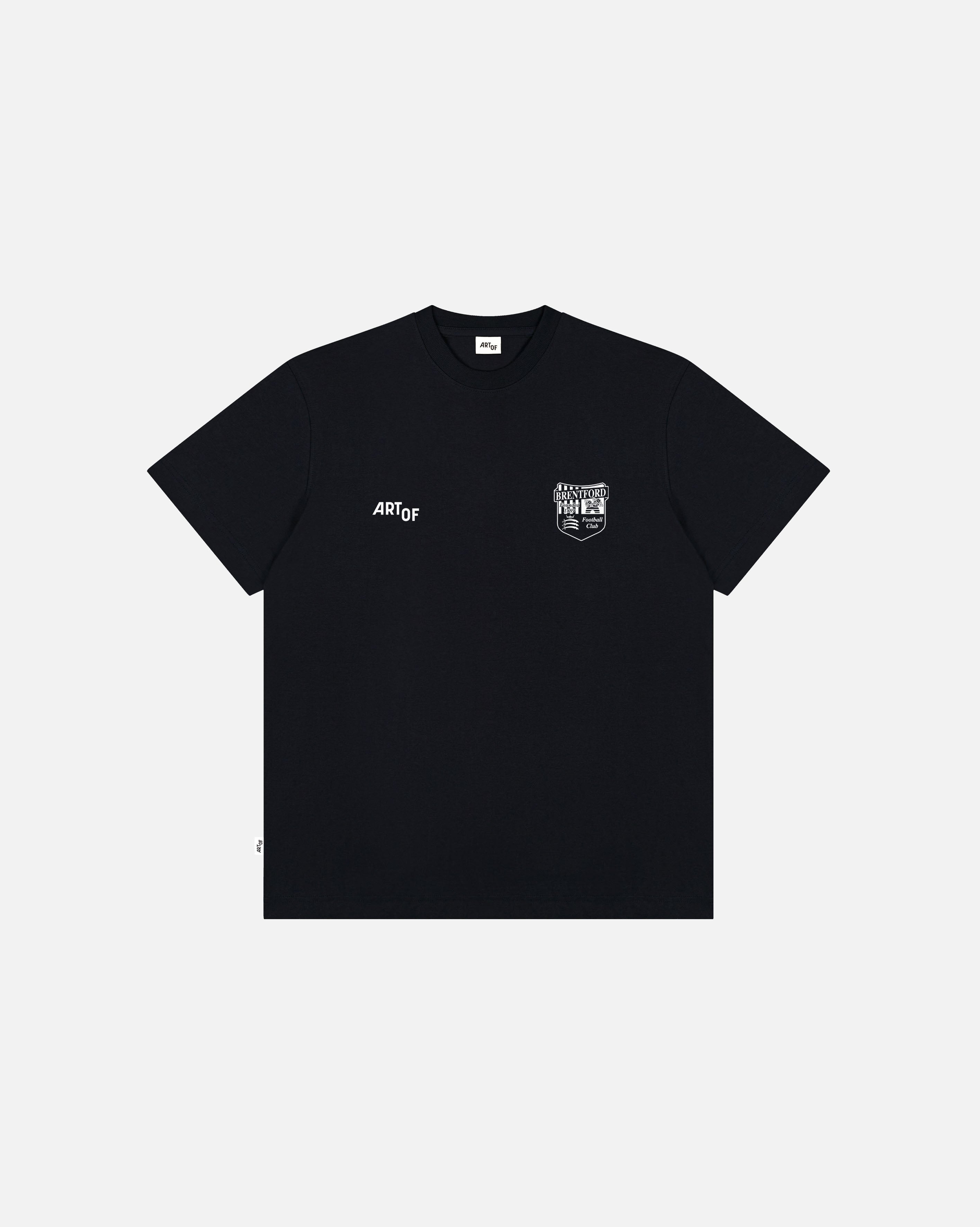 ART OF x Brentford Heritage Tee | Black Graphic Football T-shirt