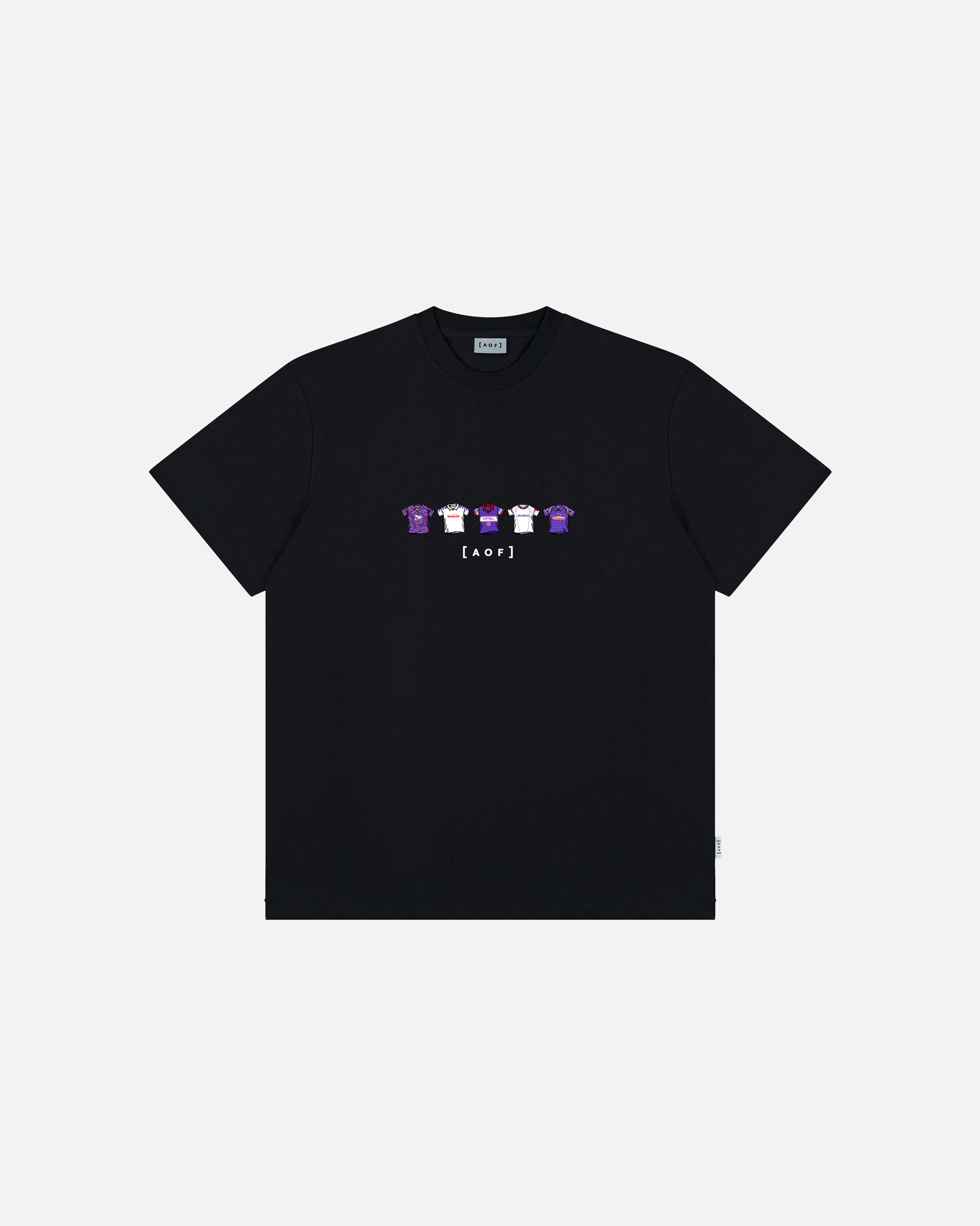 AOF Fiorentina Printed Classics Tee | Black & White Graphic T-shirt