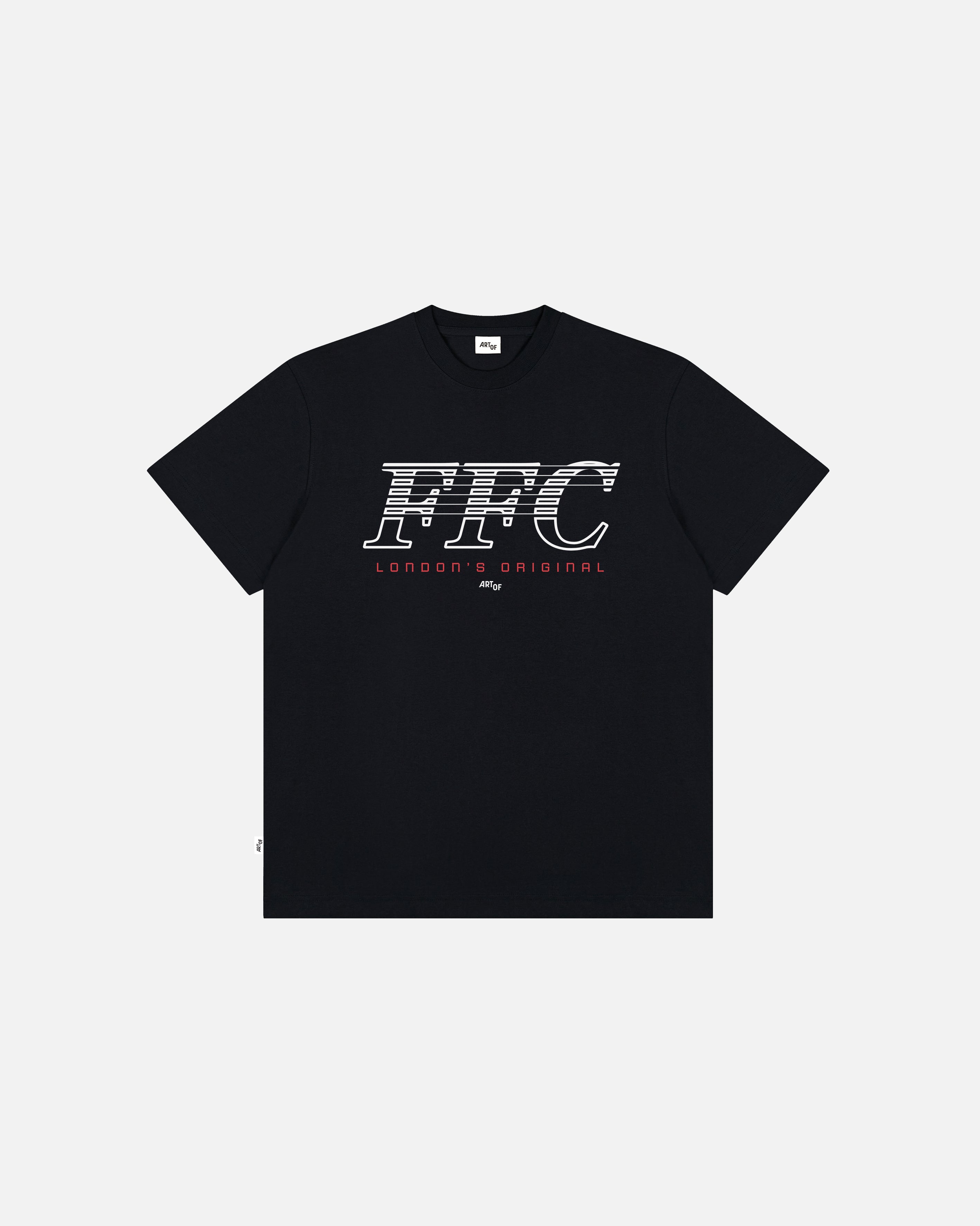 ART OF x Fulham 00s Type Tee | FFC Black Graphic Football T-shirt