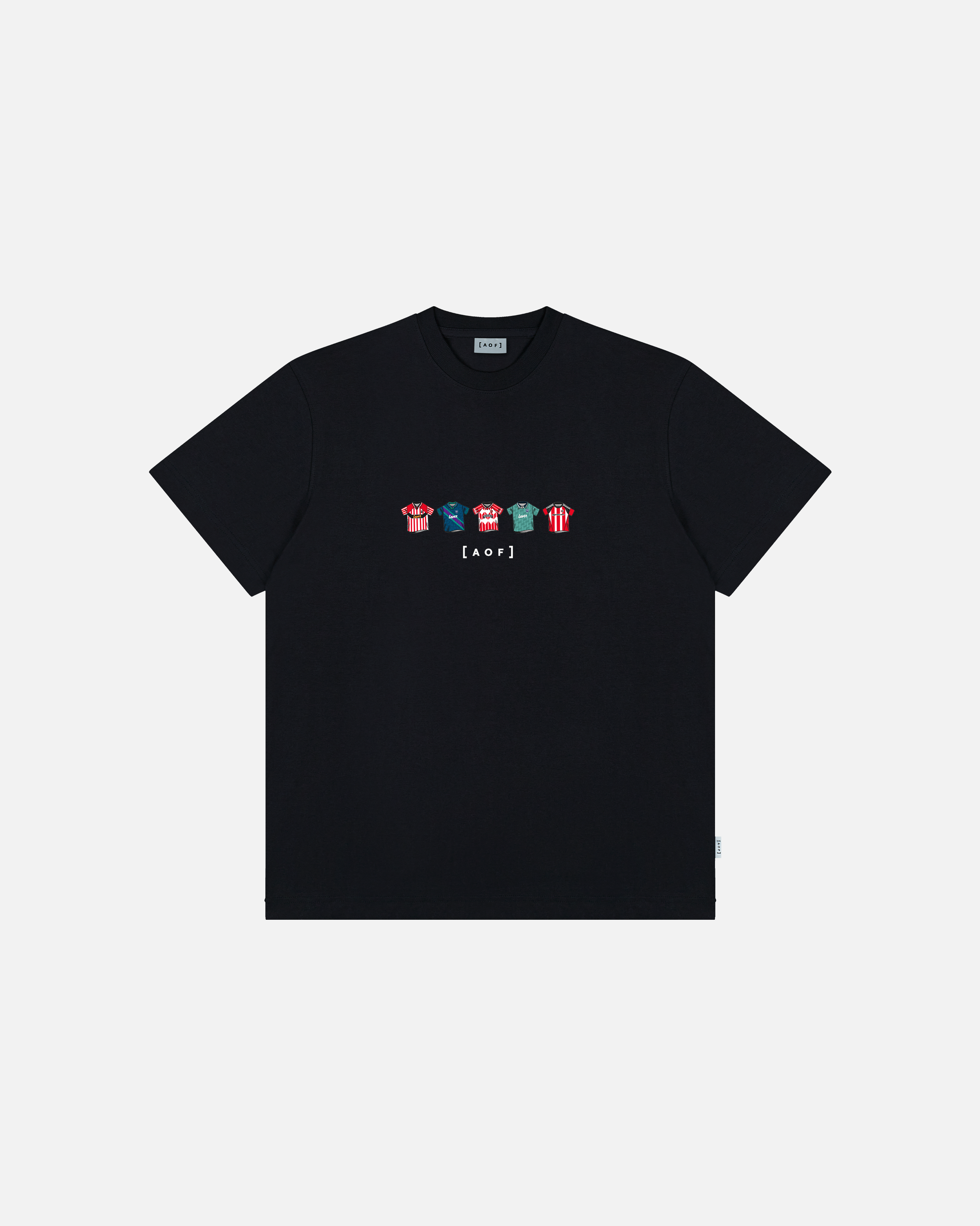 AOF Sheffield United Printed Classics Tee | Black Graphic T-shirt