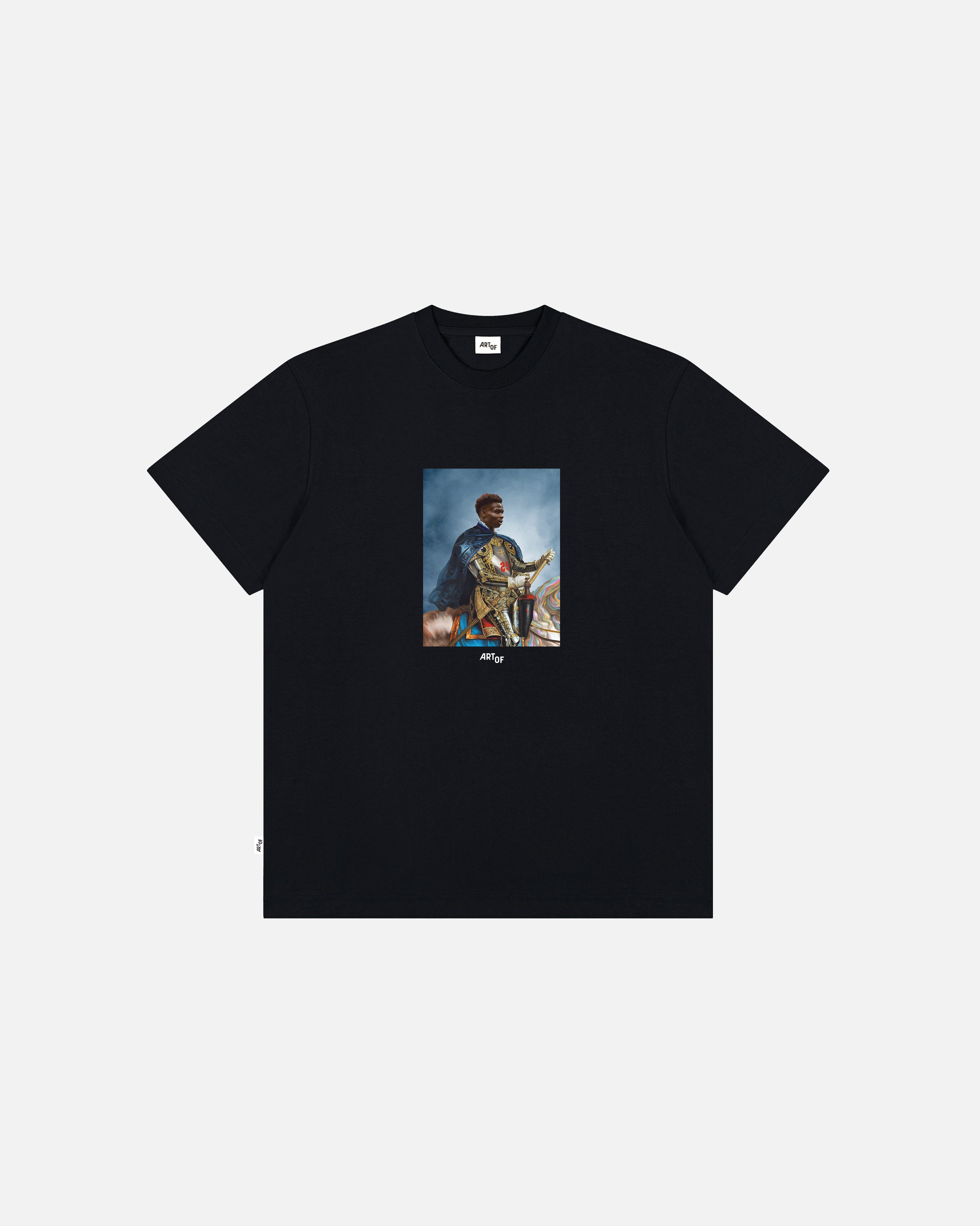 ART OF Saka The Brave Tee | Black Graphic Football T-shirt