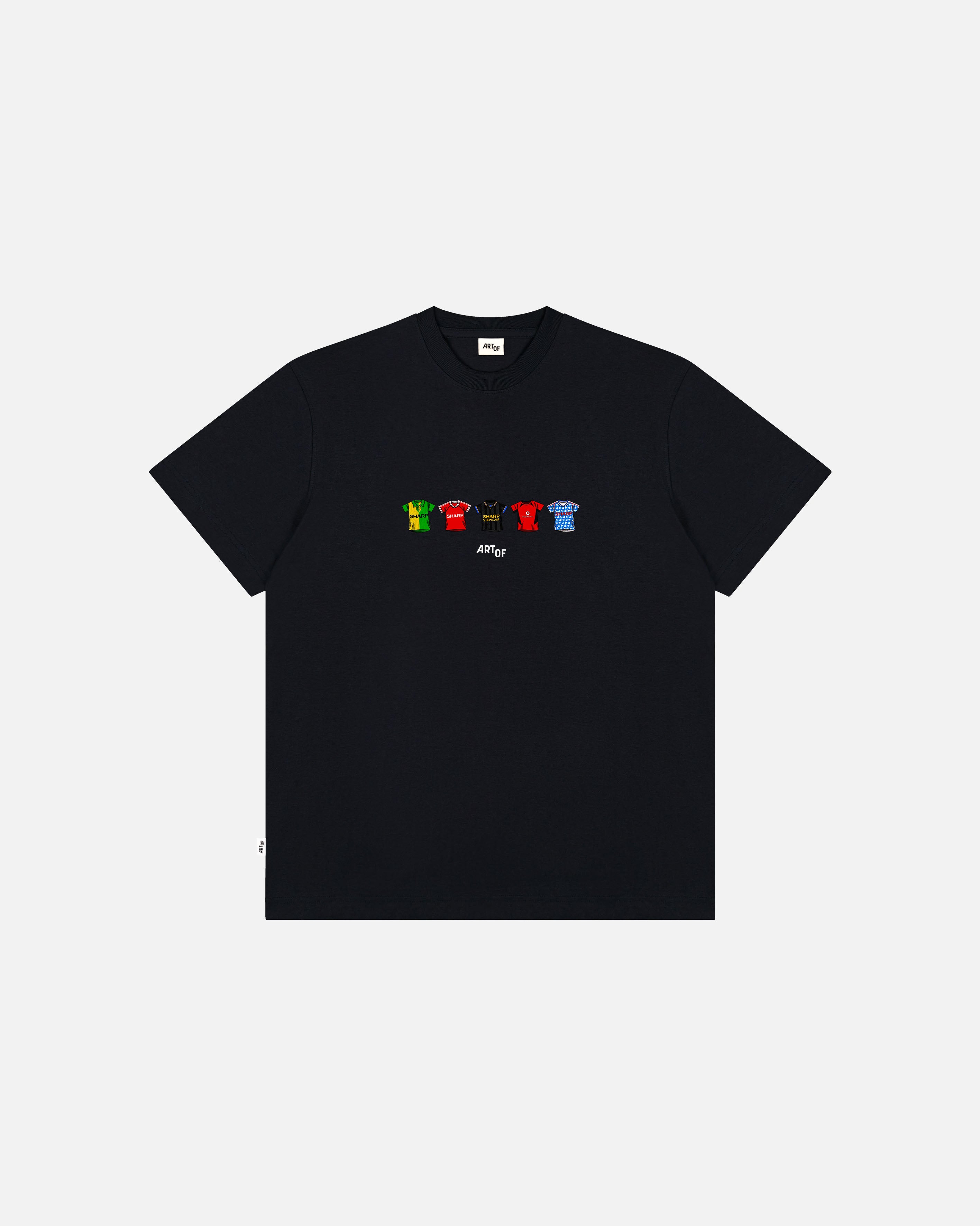 ART OF United Printed Classics Tee | Black Graphic Football T-shirt