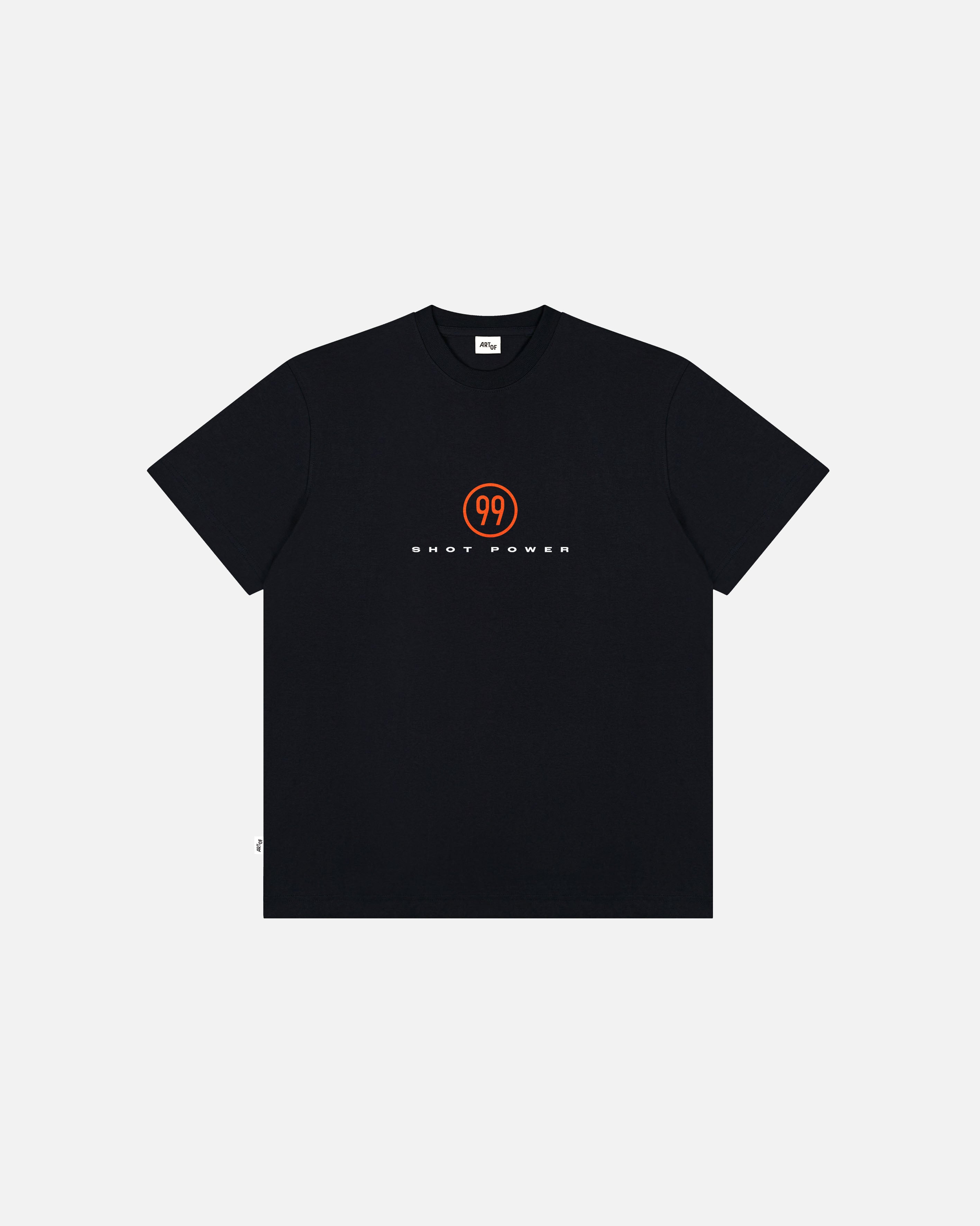 ART OF Inter Shot Power 99 Tee | AOF Black Graphic Football T-shirt