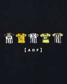 AOF x Notts County Printed Classics Tee | Black & White T-shirt