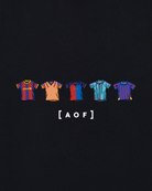 AOF Barcelona Printed Classics Tee | Black T-shirt | Art of Football
