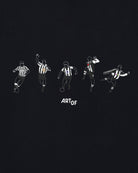 ART OF Football Geordie Printed Icons Tee | AOF NUFC Black T-shirt