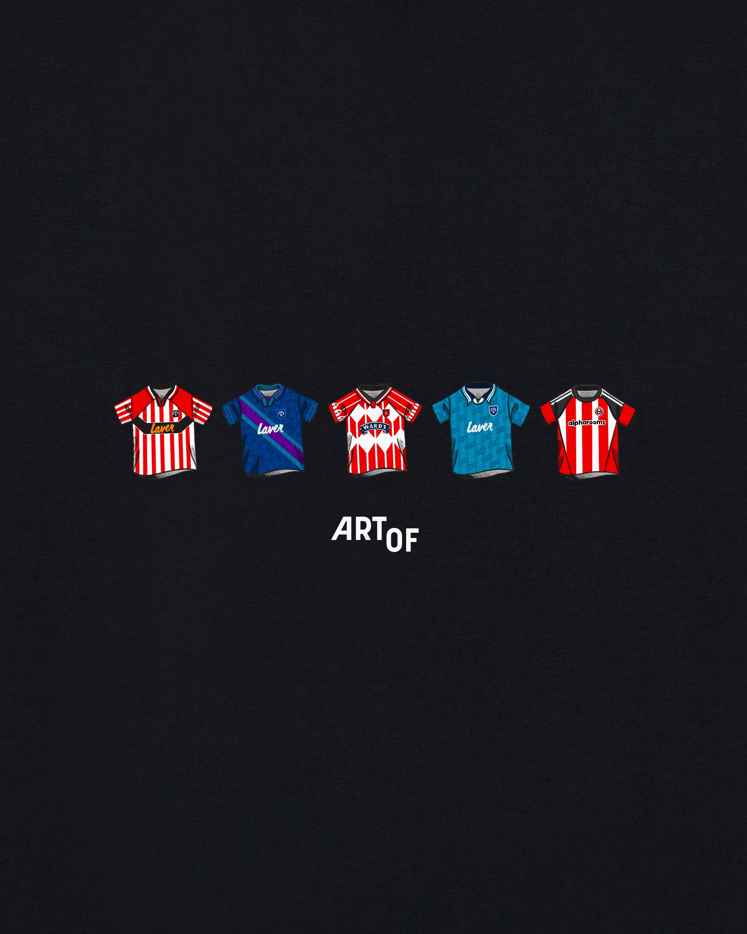 ART OF Sheffield United Classics Tee | Black Graphic Football T-shirt