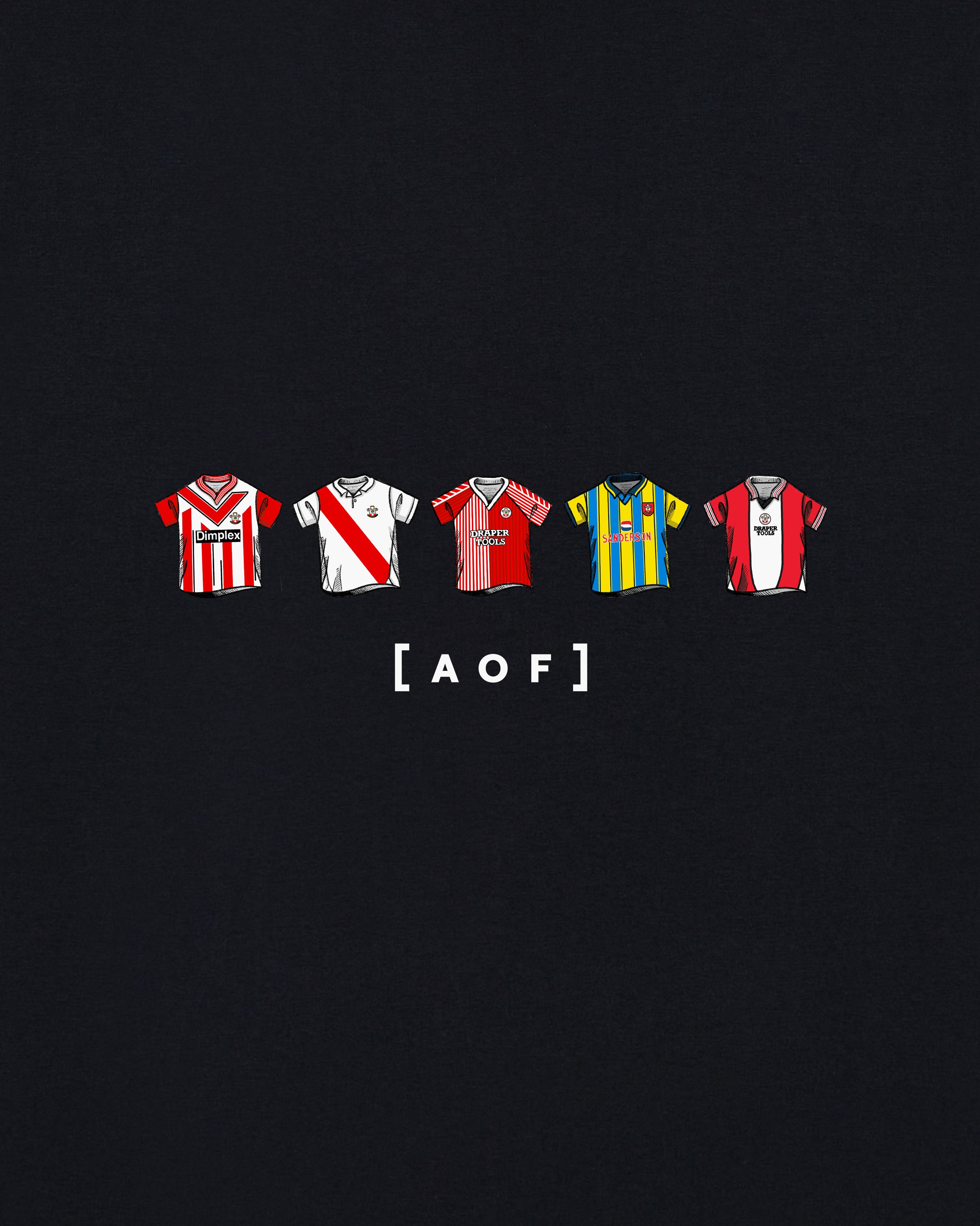 AOF Southampton Printed Classics Tee | Black & White Graphic T-shirt