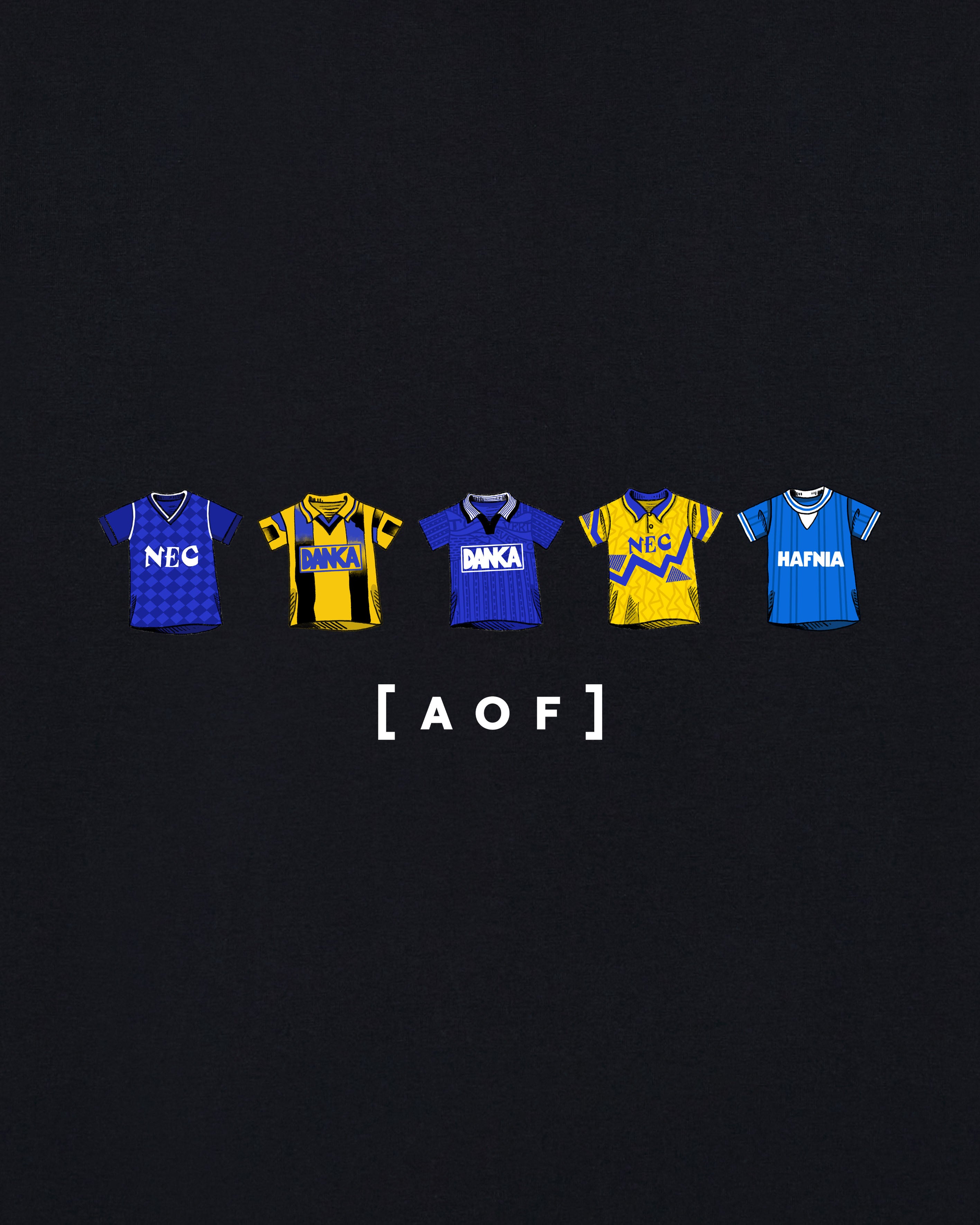AOF Everton Printed Classics Tee | Black & White Graphic T-shirt