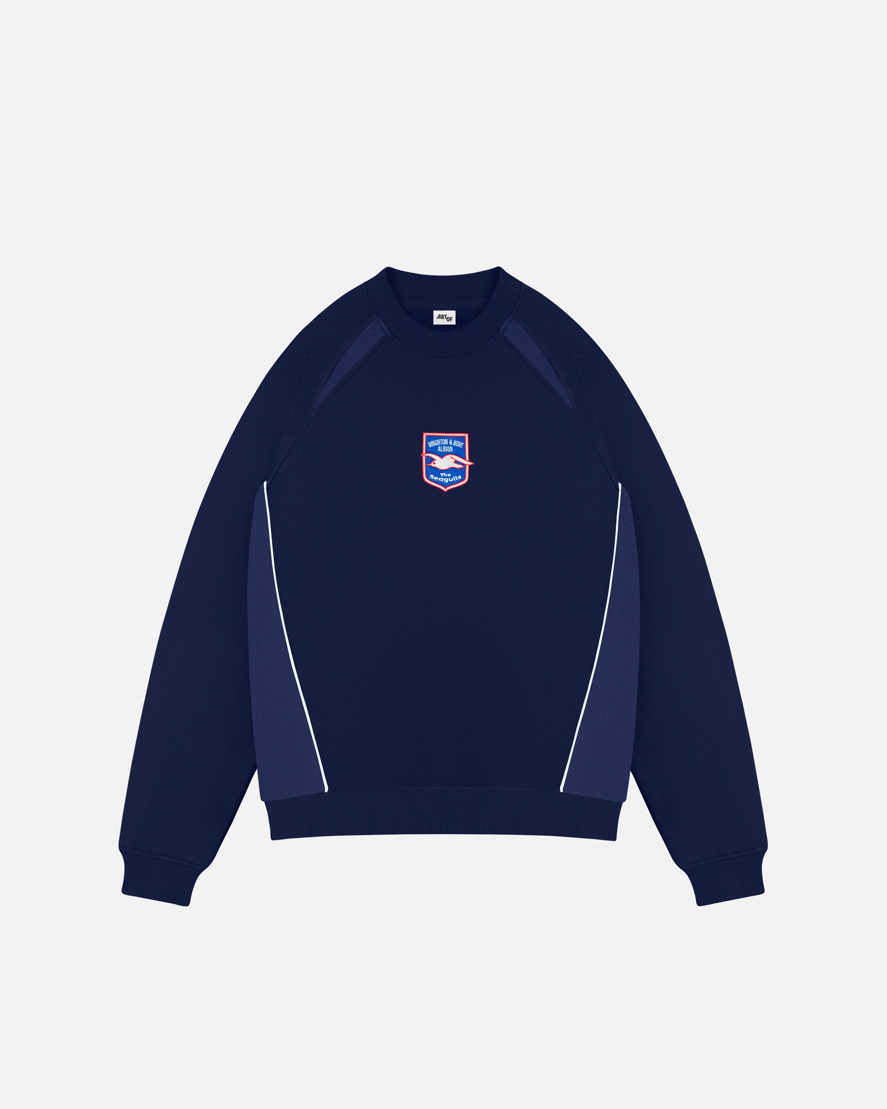 ART OF x Brighton Panelled Navy & Blue Sweat | BHAFC Football Merch