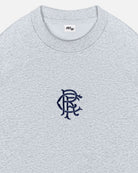 ART OF x Rangers Single Colour Crest Sweat | RFC Grey Football Jumper