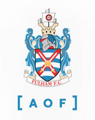 AOF x Fulham 90s Crest Tee | White Graphic T-shirt | Art of Football