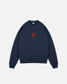 ART OF Crystal Palace Single Colour Crest Sweat | Navy Football Jumper