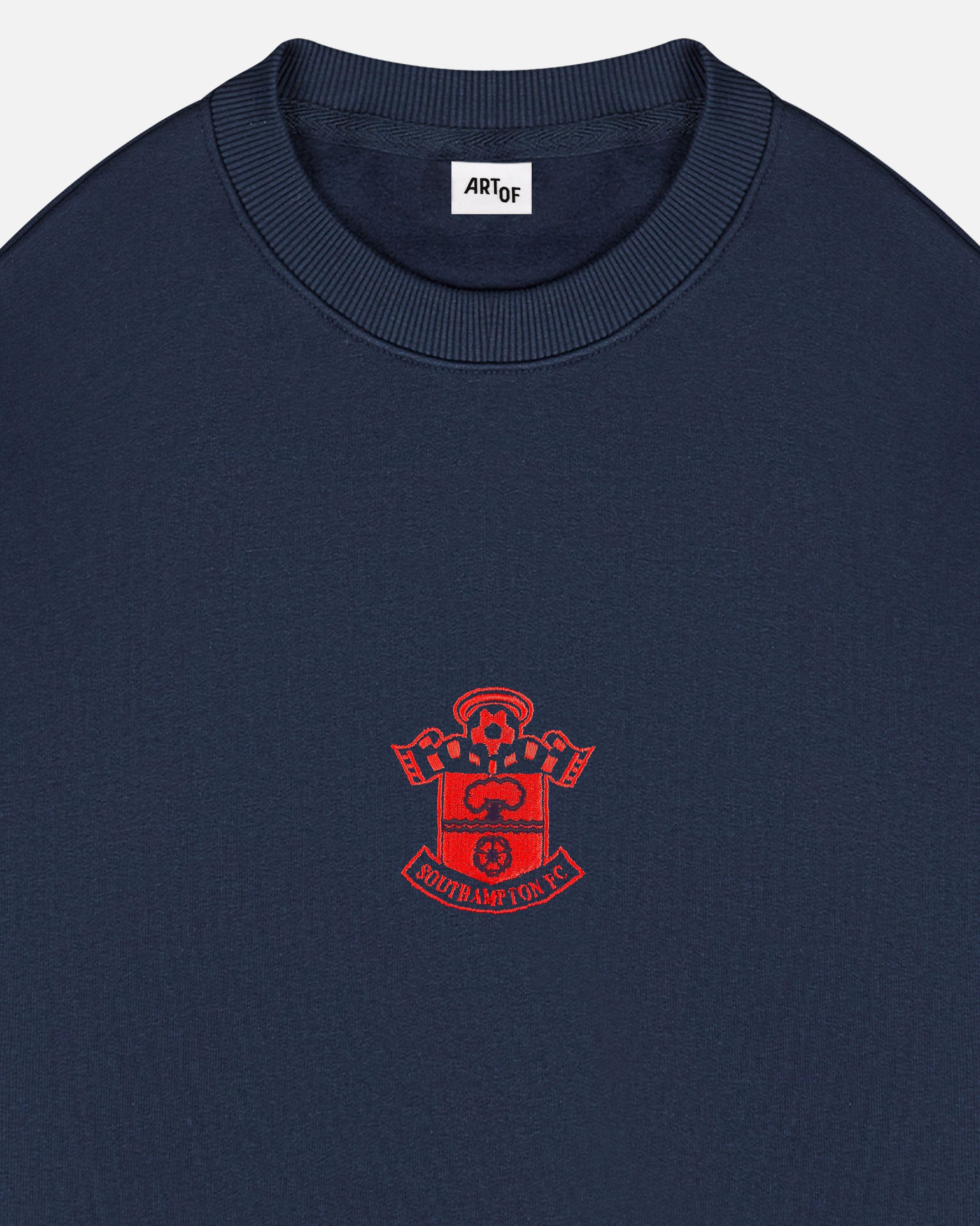 ART OF x Southampton Single Colour Crest Sweat | Navy Football Jumper