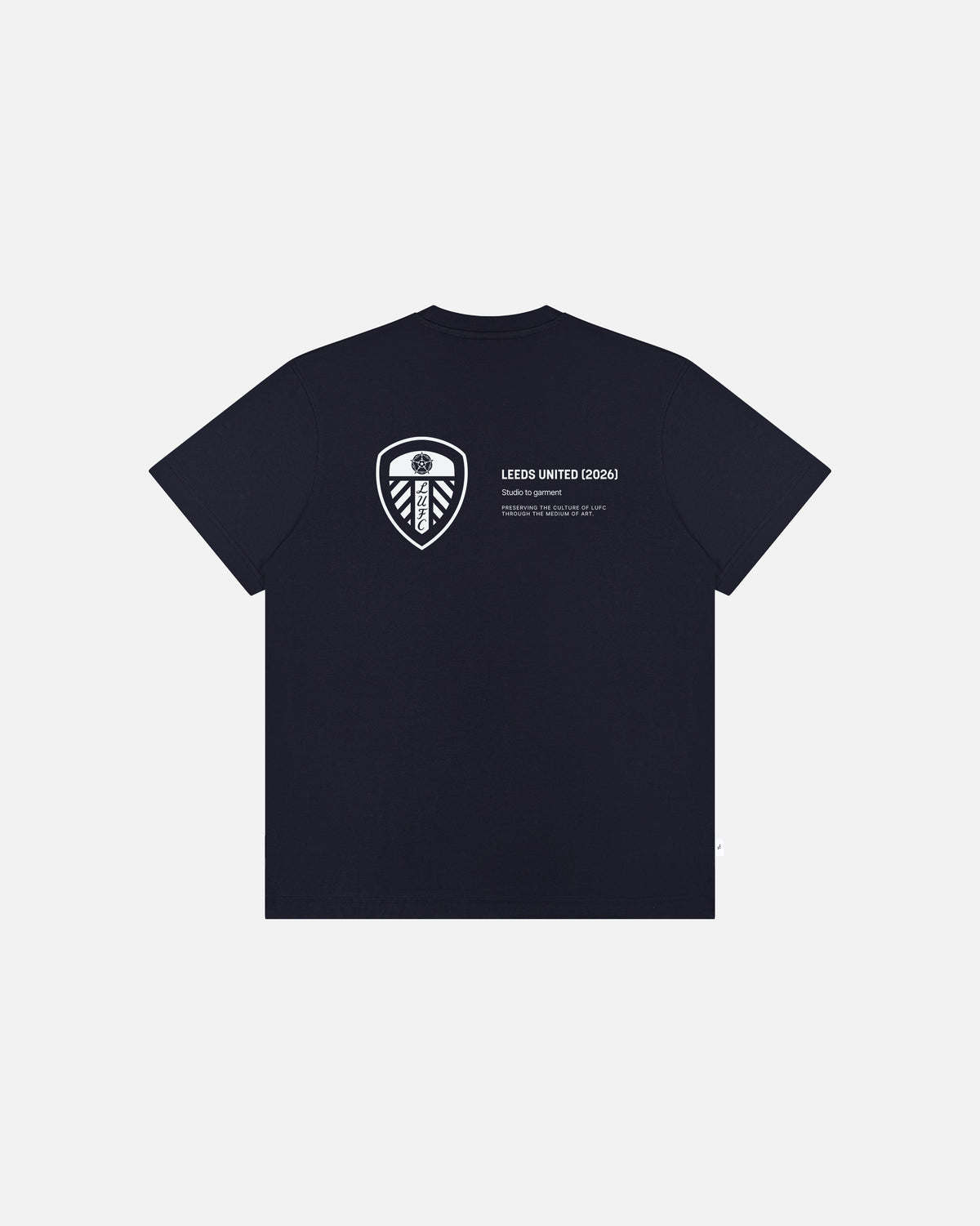 ART OF x Leeds United Gallery Tee | Navy Graphic Football T-shirt