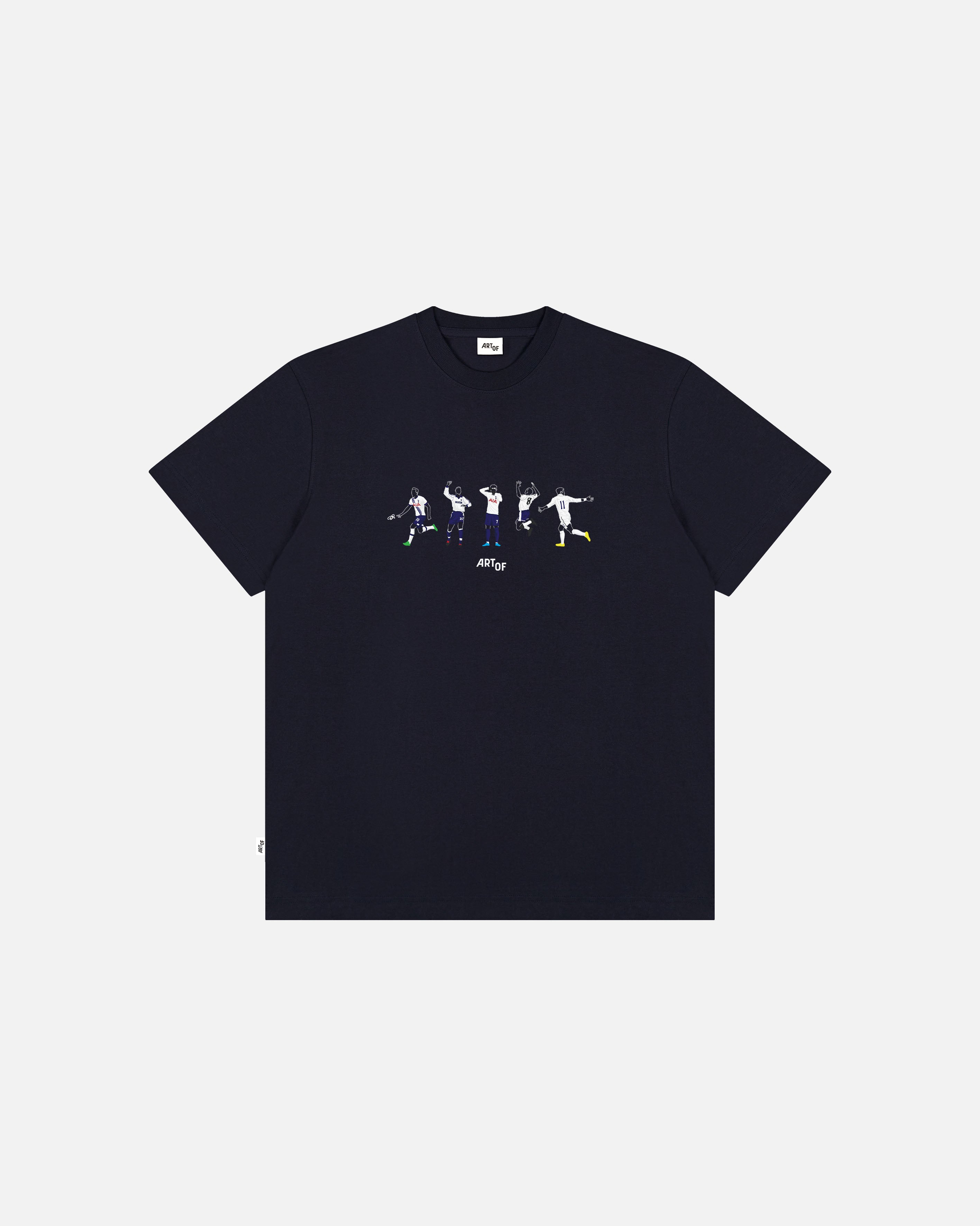 ART OF Football Spurs Printed Icons Tee | AOF THFC Navy T-shirt