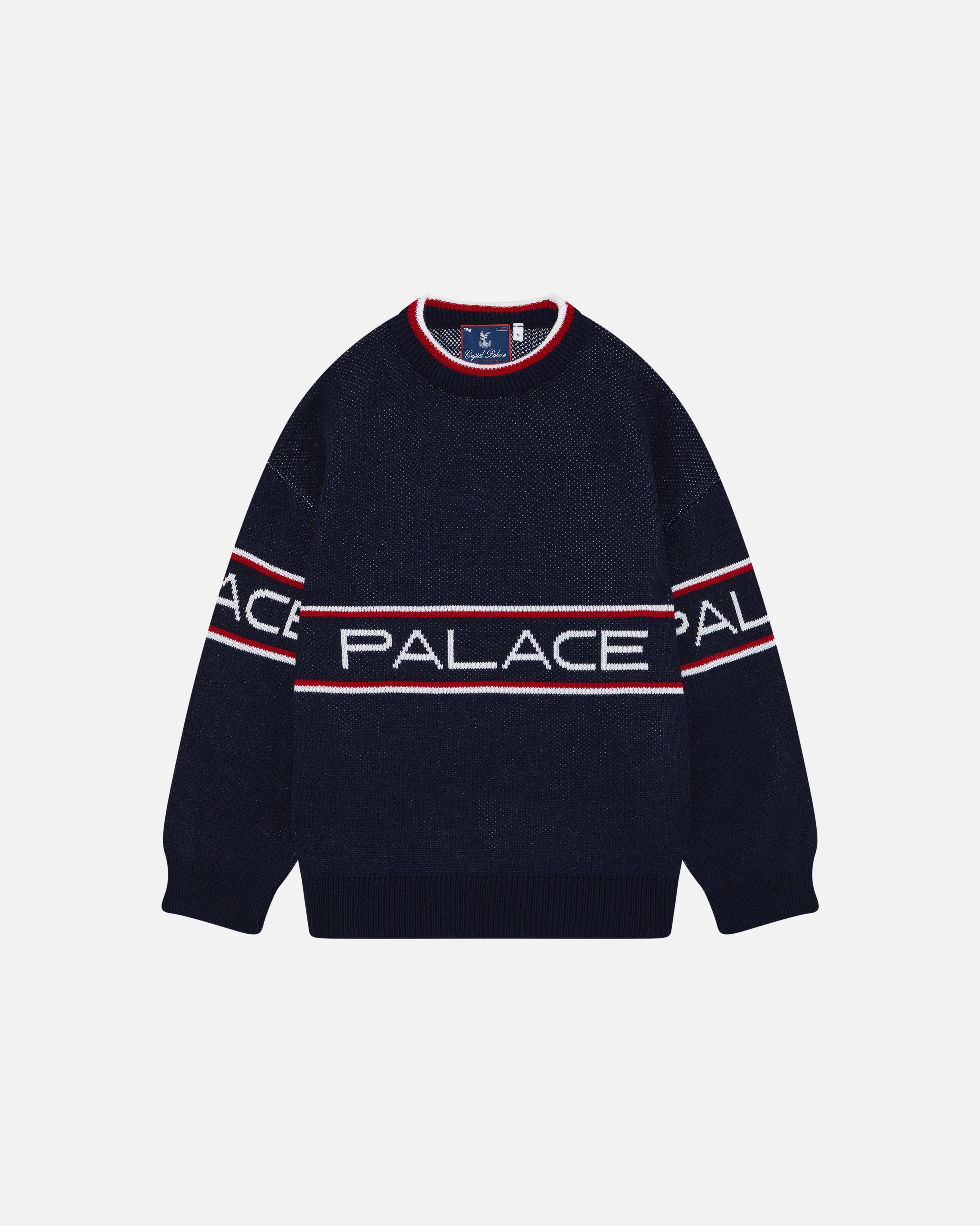 GOOD GRIEF！FOOTBALL NUMBER KNIT PULLOVER ART OF Crystal Palace Heritage Knitted Jumper | CPFC Football Knitwear