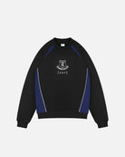 AOF x Everton Panelled Sweat | Black & Blue | Art of Football