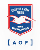 AOF x Brighton Crest Tee | White Graphic T-shirt | Art of Football