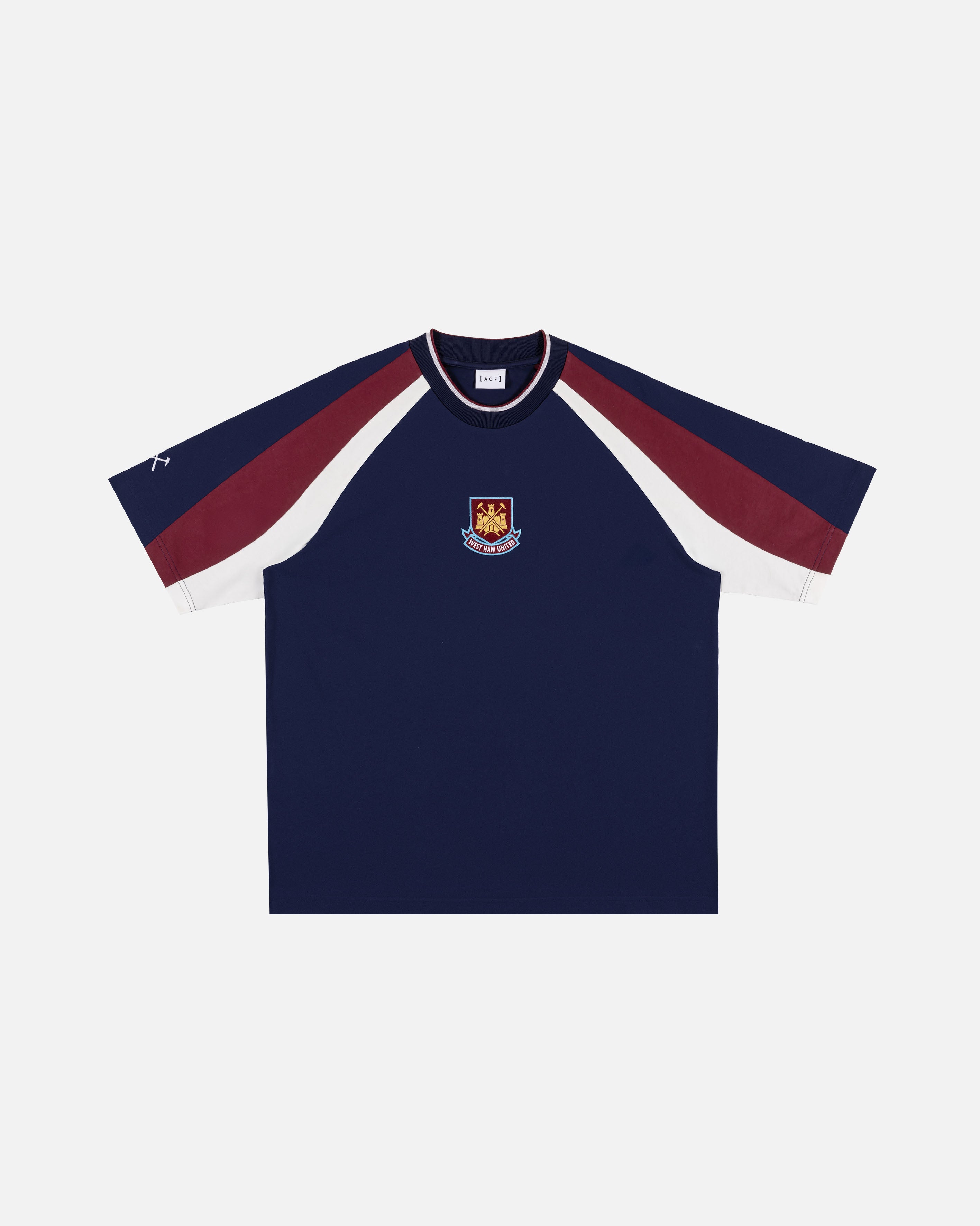 ART OF x West Ham 90s Oversized Panelled T-shirt | AOF WHFC