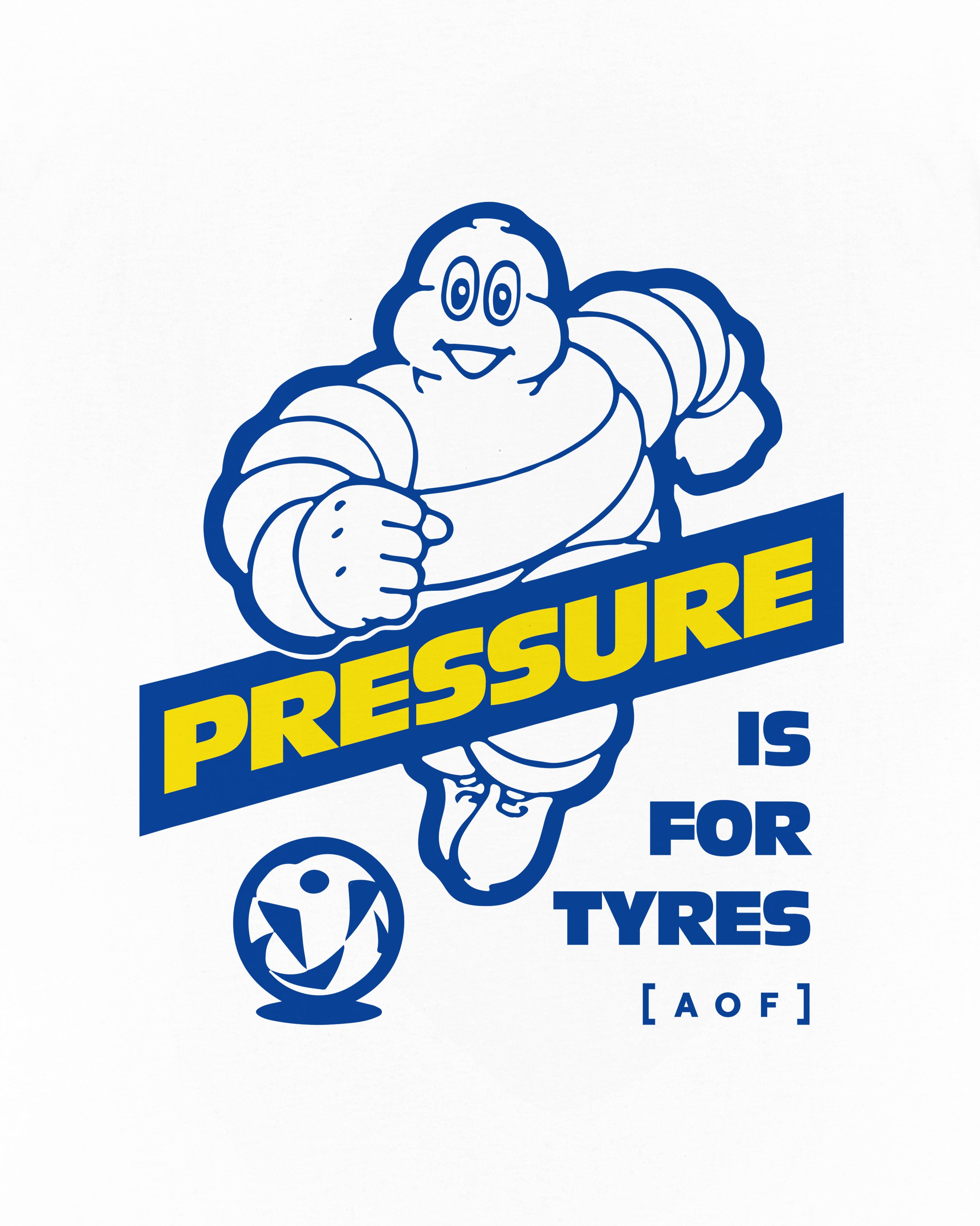 ART OF Pressure Is For Tyres Tee | White England Football T-shirt