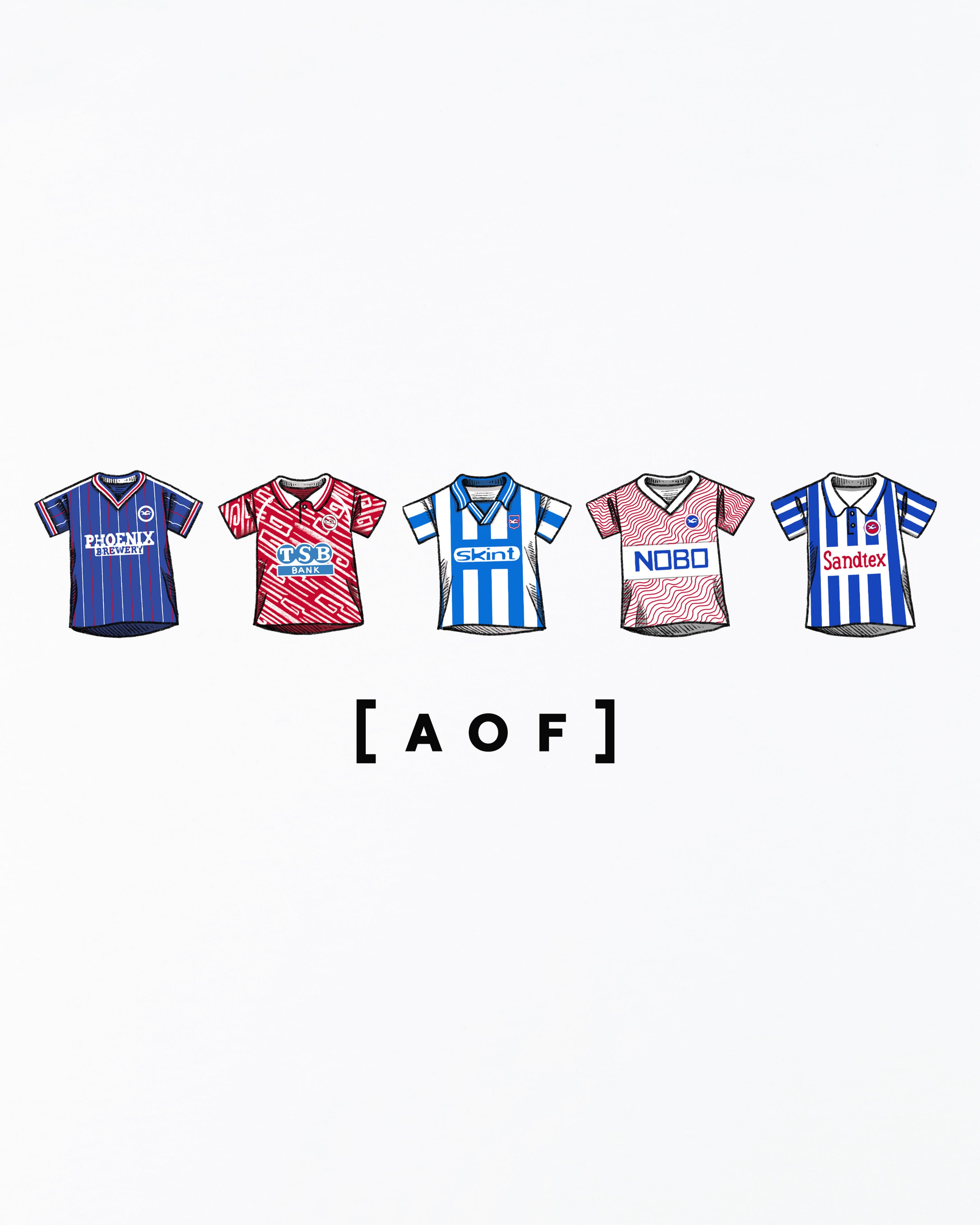 AOF BHAFC Printed Classics Tee | White T-shirt | Art of Football