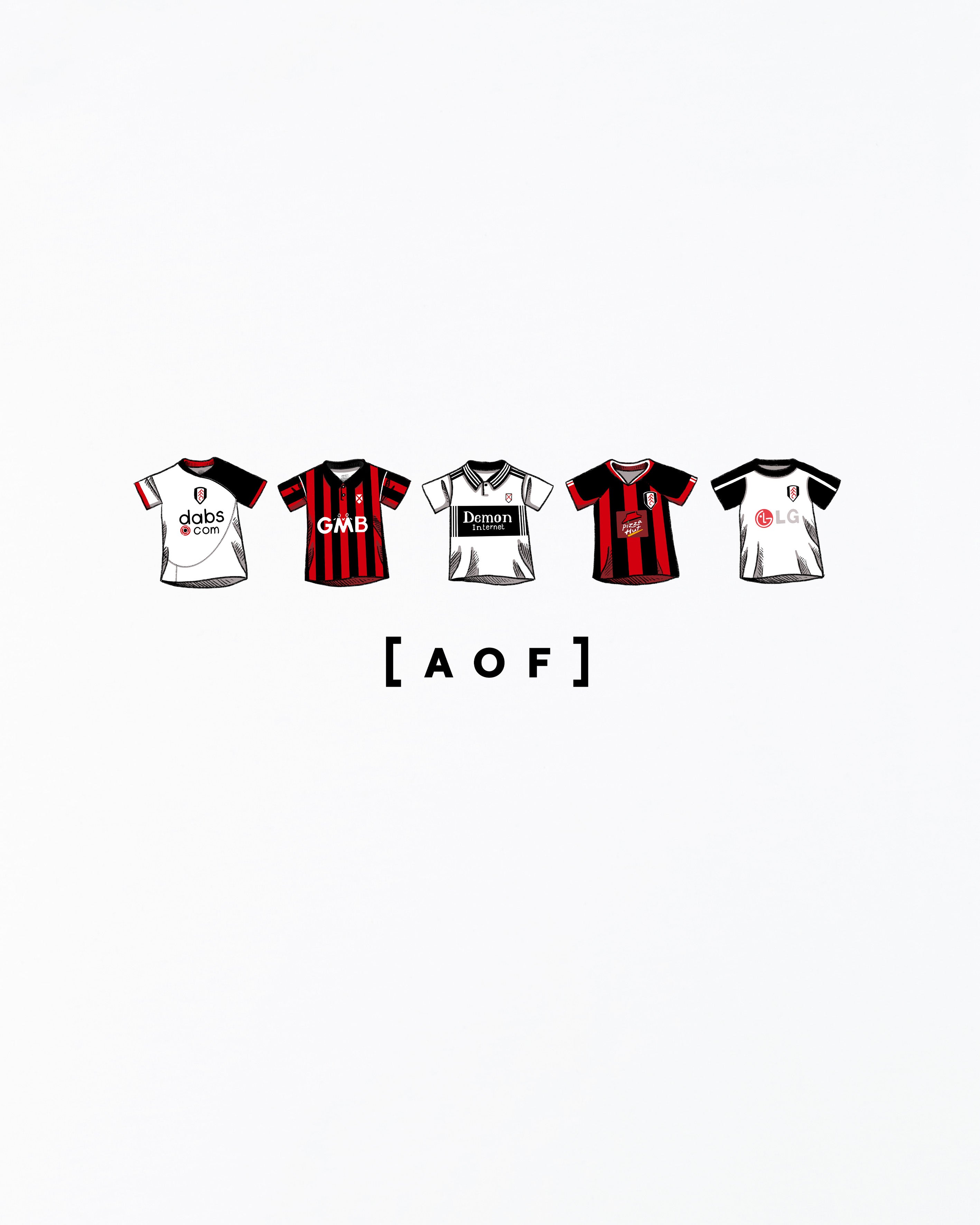 AOF FFC Printed Classics Tee | White Graphic T-shirt | Art of Football