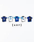 AOF Club Brugge Printed Classics Tee | Black & White Graphic T-shirt