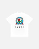 AOF x Blackburn 90s Crest Tee | White Graphic T-shirt | Art of Football