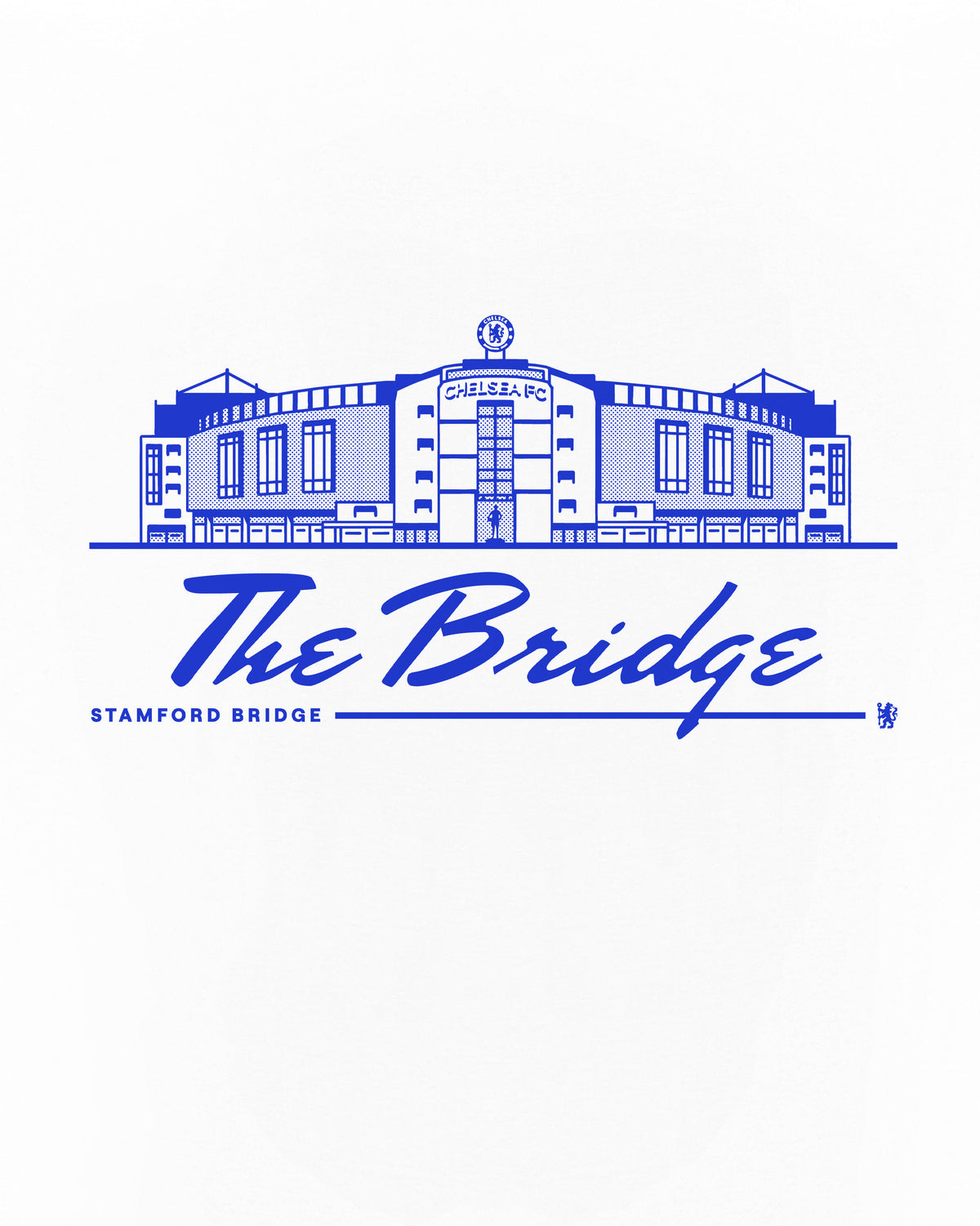 ART OF Chelsea The Bridge Tee | CFC White Graphic Football T-Shirt