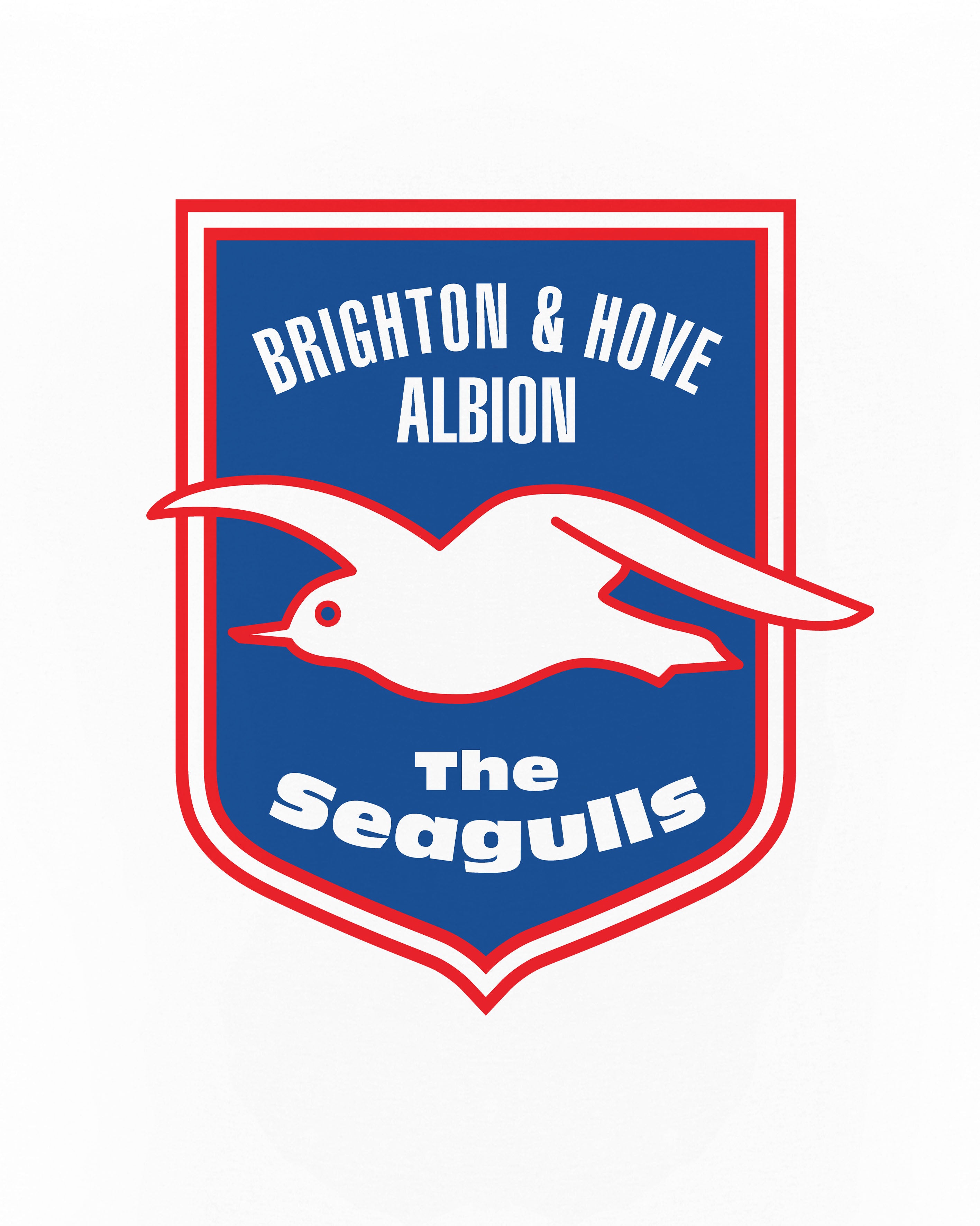 ART OF x Brighton Crest Tee | White Graphic Football T-shirt