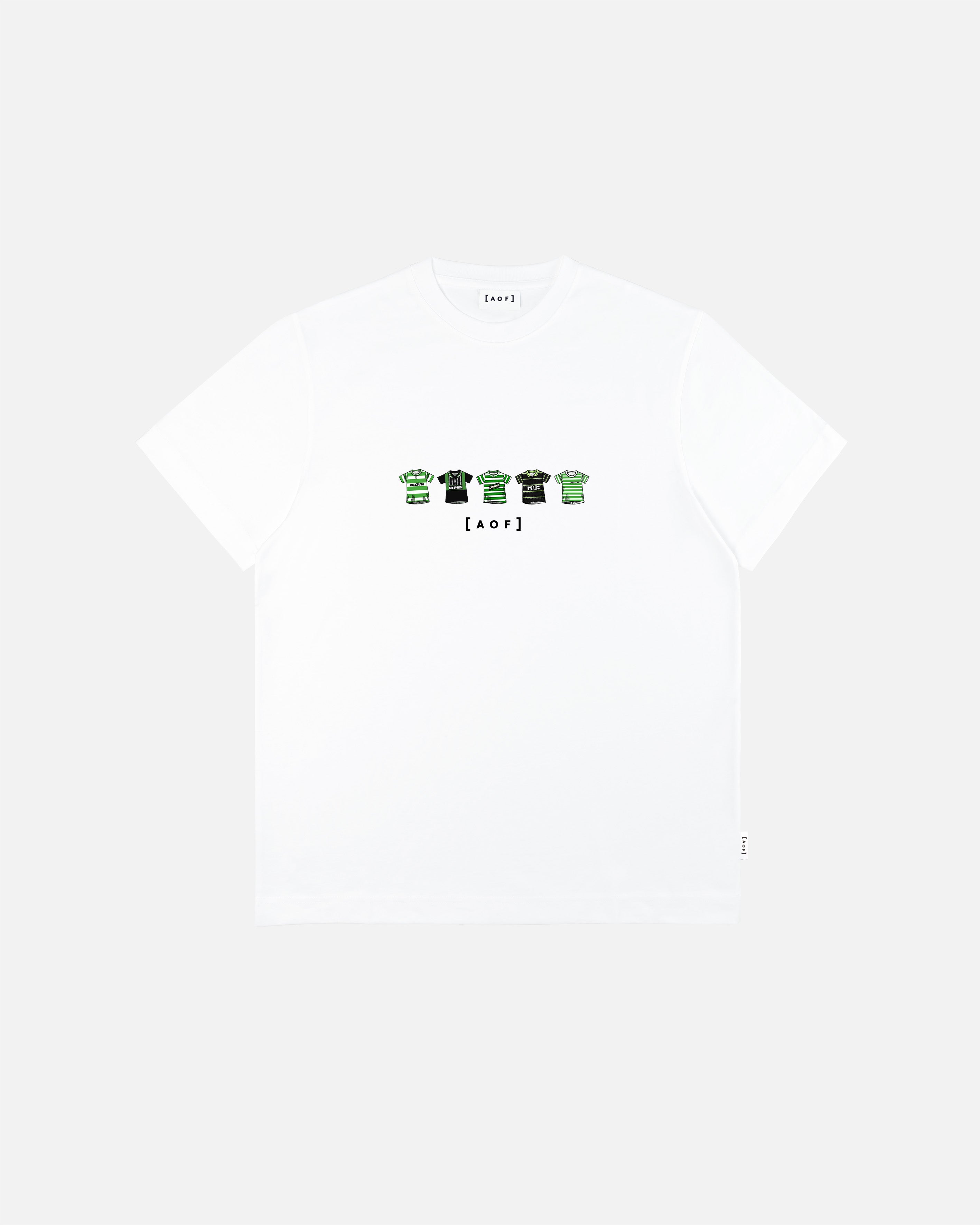 AOF x Bhoys Printed Classics Tee | White T-shirt | Art of Football