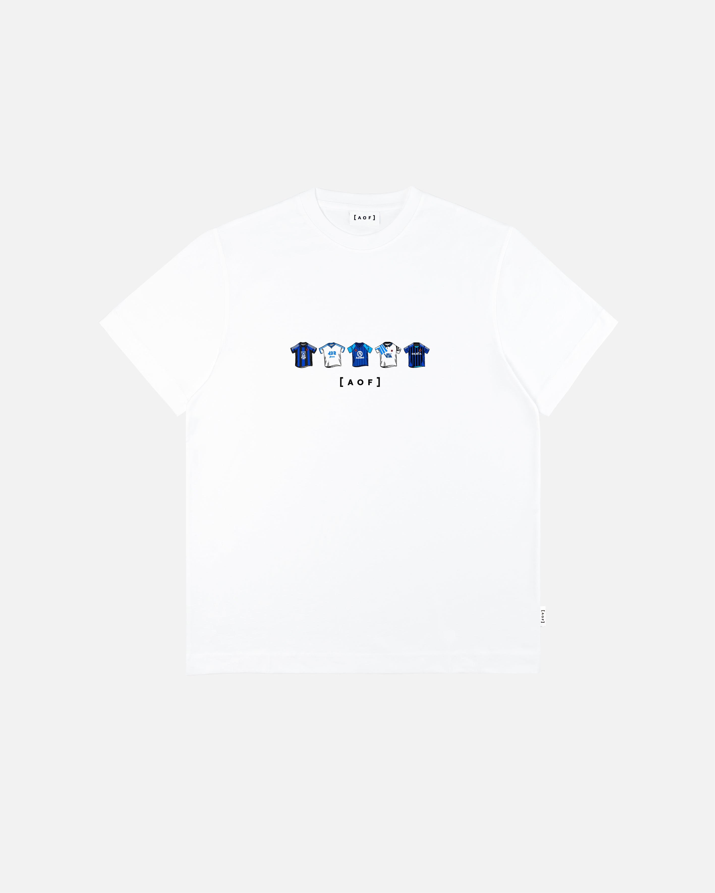 AOF Club Brugge Printed Classics Tee | Black & White Graphic T-shirt