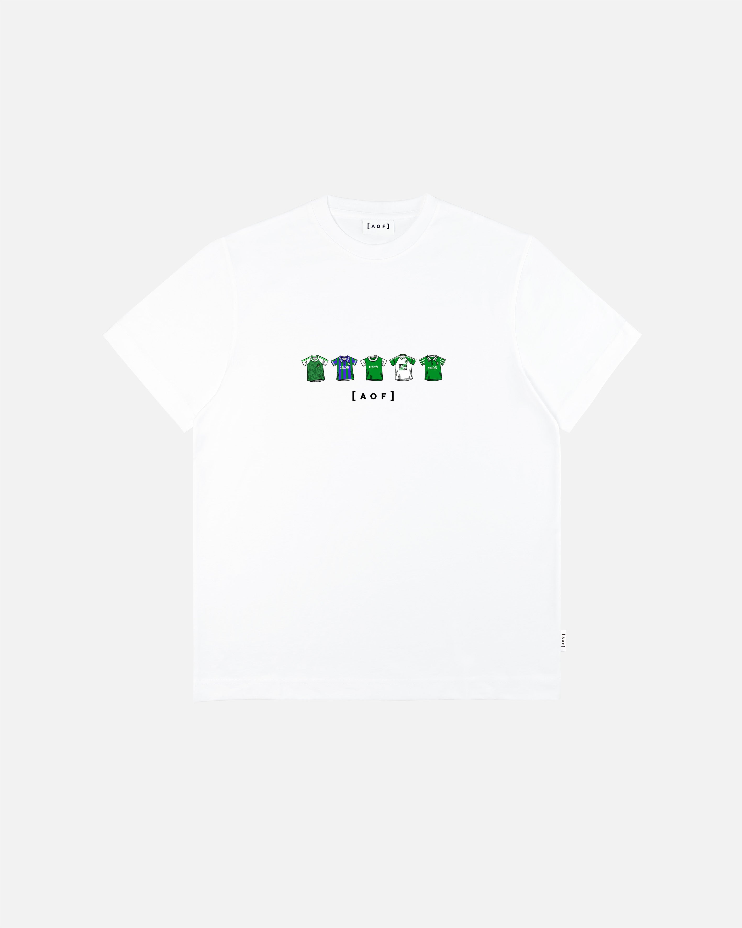 AOF Hibs Printed Classics Tee | Black & White Graphic T-shirt
