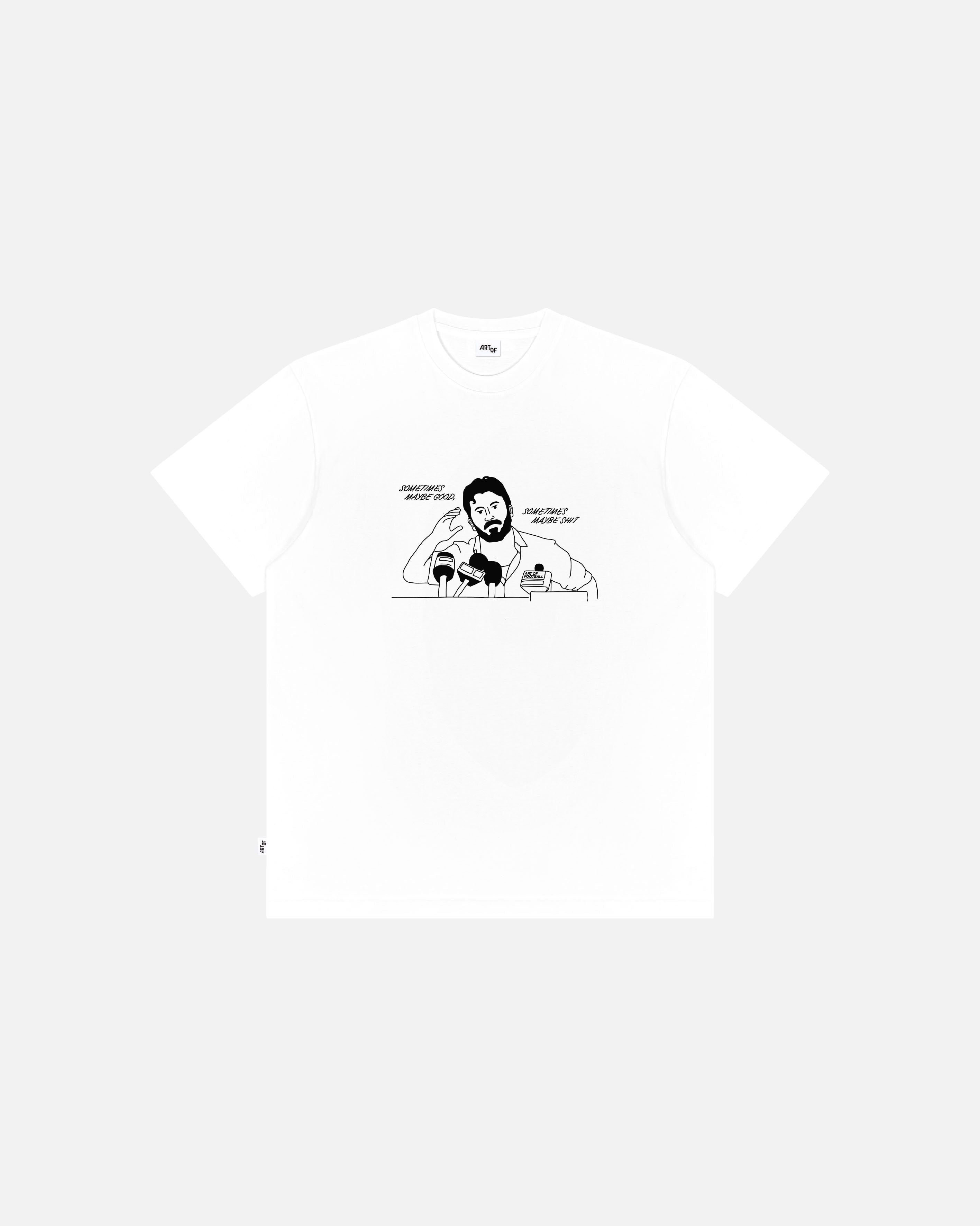 ART OF Sometimes Maybe Good Tee | AOF White Football T-shirt