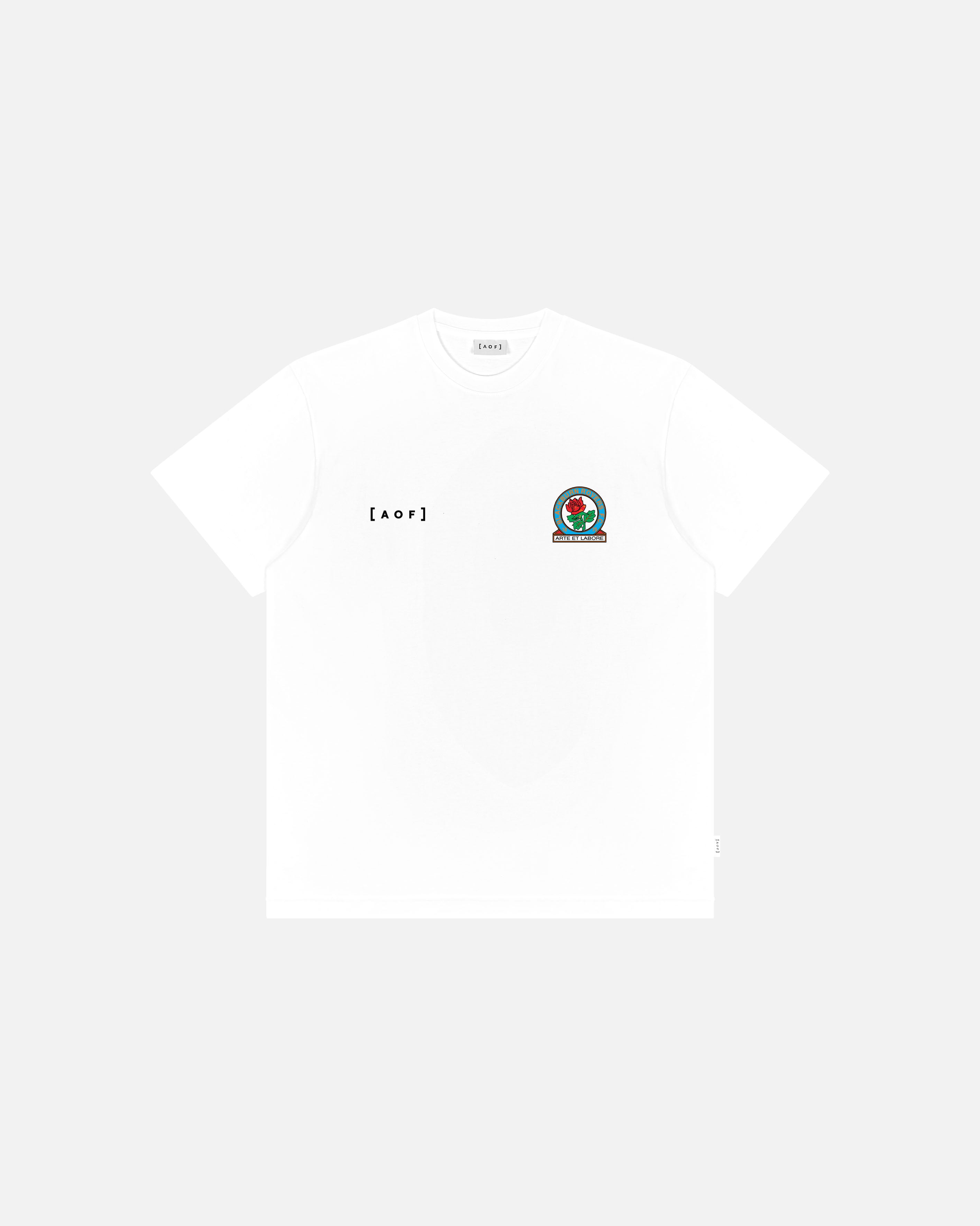 AOF x Blackburn 90s Crest Tee | White Graphic T-shirt | Art of Football