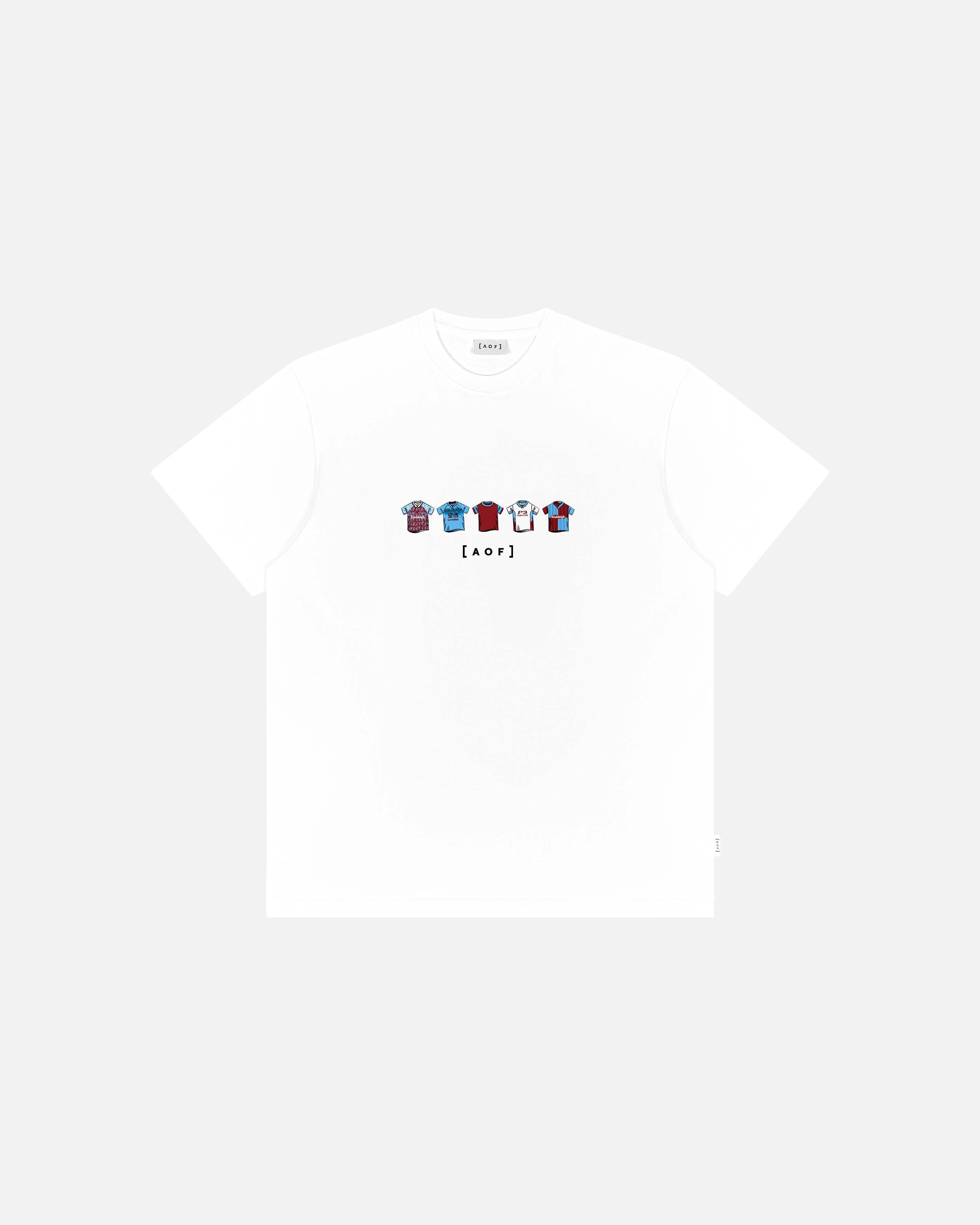 AOF Burnley Printed Classics Tee | Black & White Graphic T-shirt