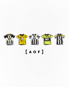 AOF x Notts County Printed Classics Tee | Black & White T-shirt