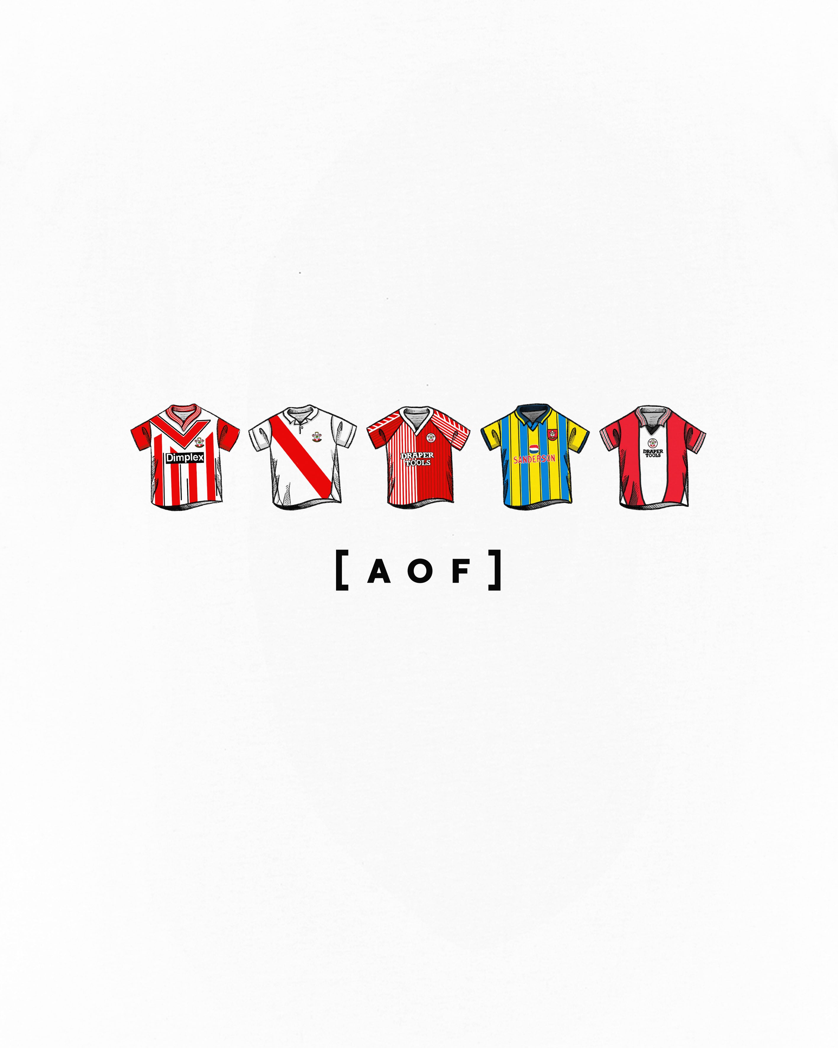 AOF Southampton Printed Classics Tee | Black & White Graphic T-shirt